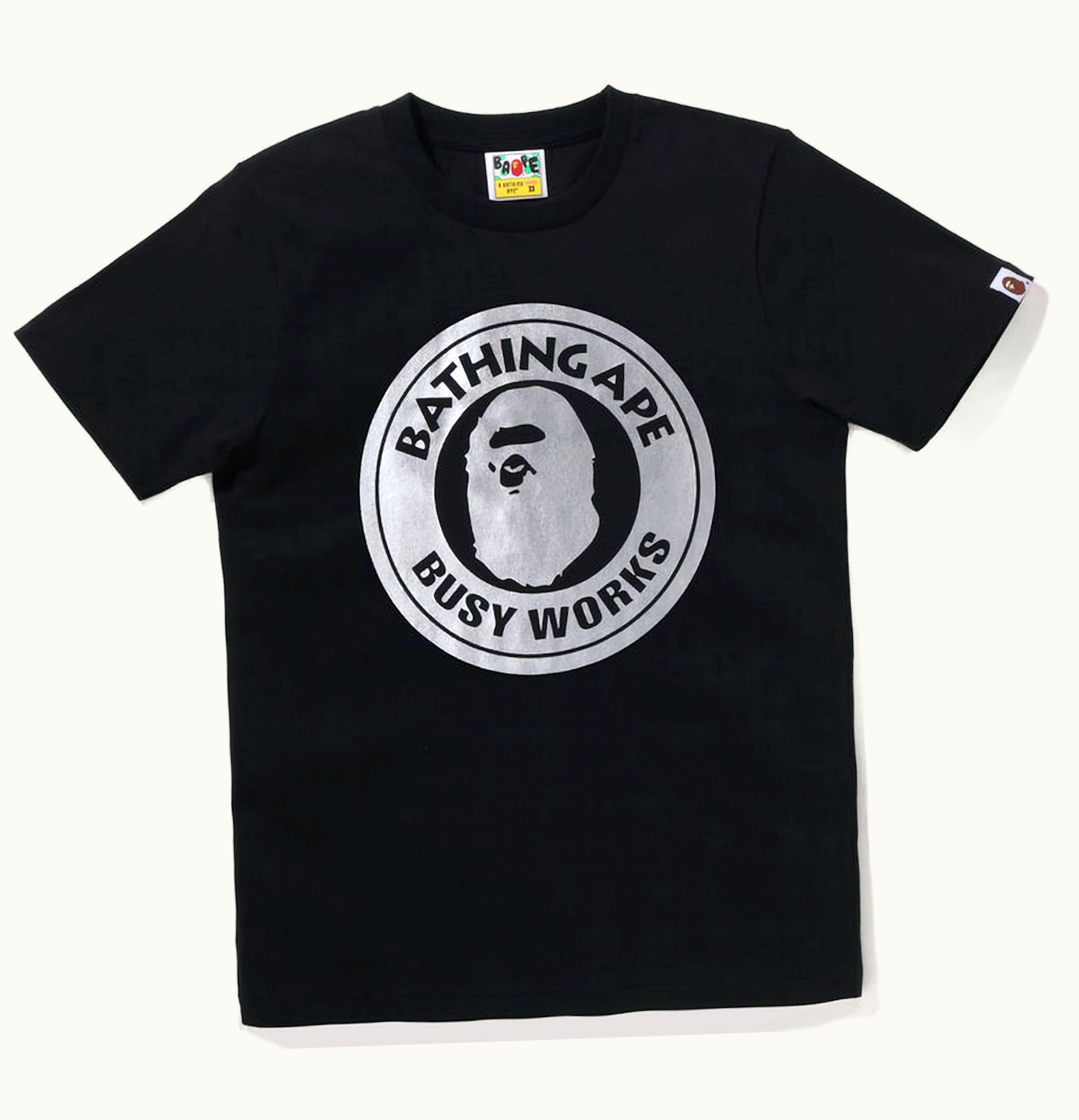 BAPE BAPE Womens Hologram Busy Works Tee Black