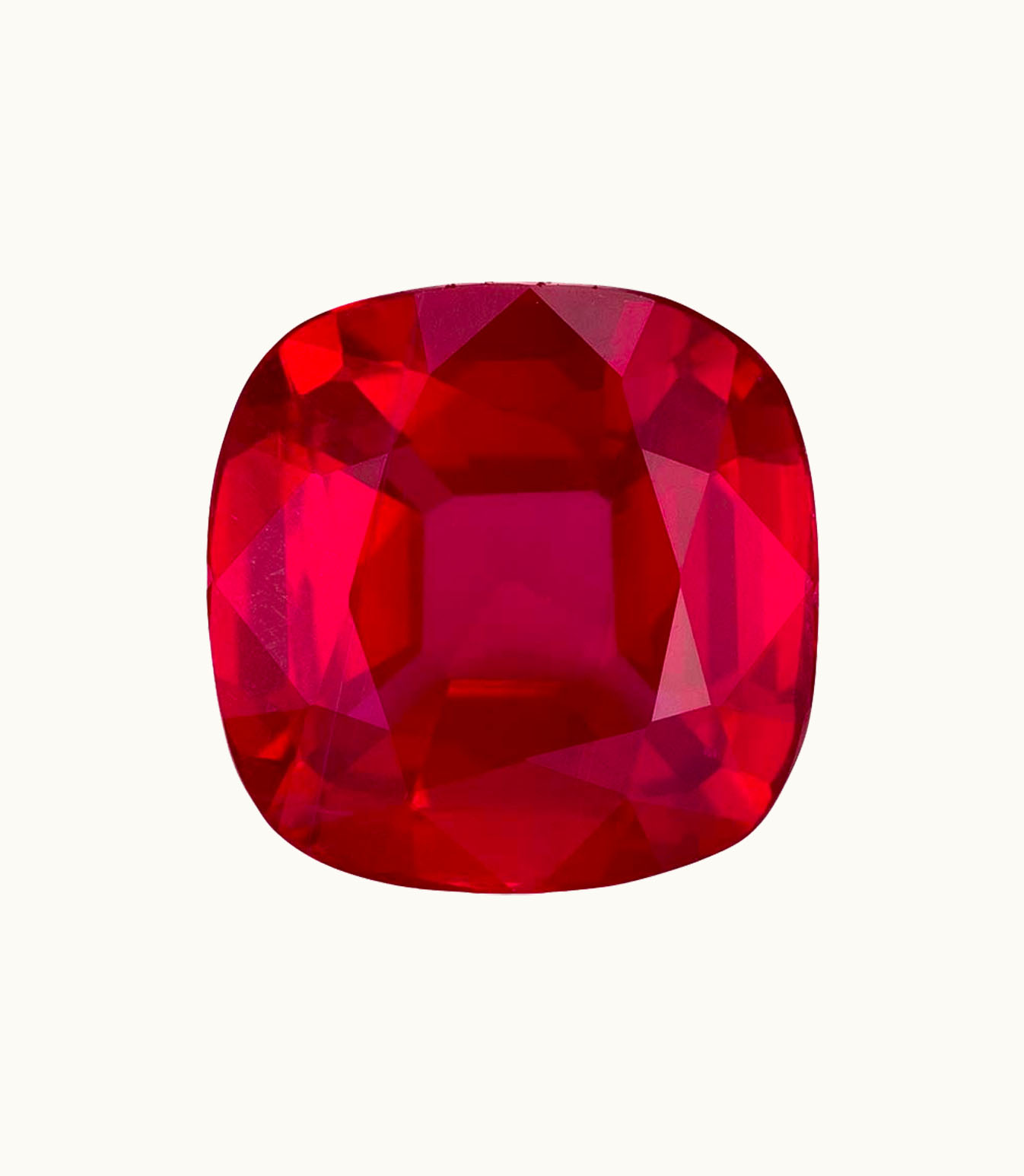 Loose Ruby Cushion Loose Ruby Intensity Intense - Clarity Heavily Included - Cut Excellent - Shape Cushion