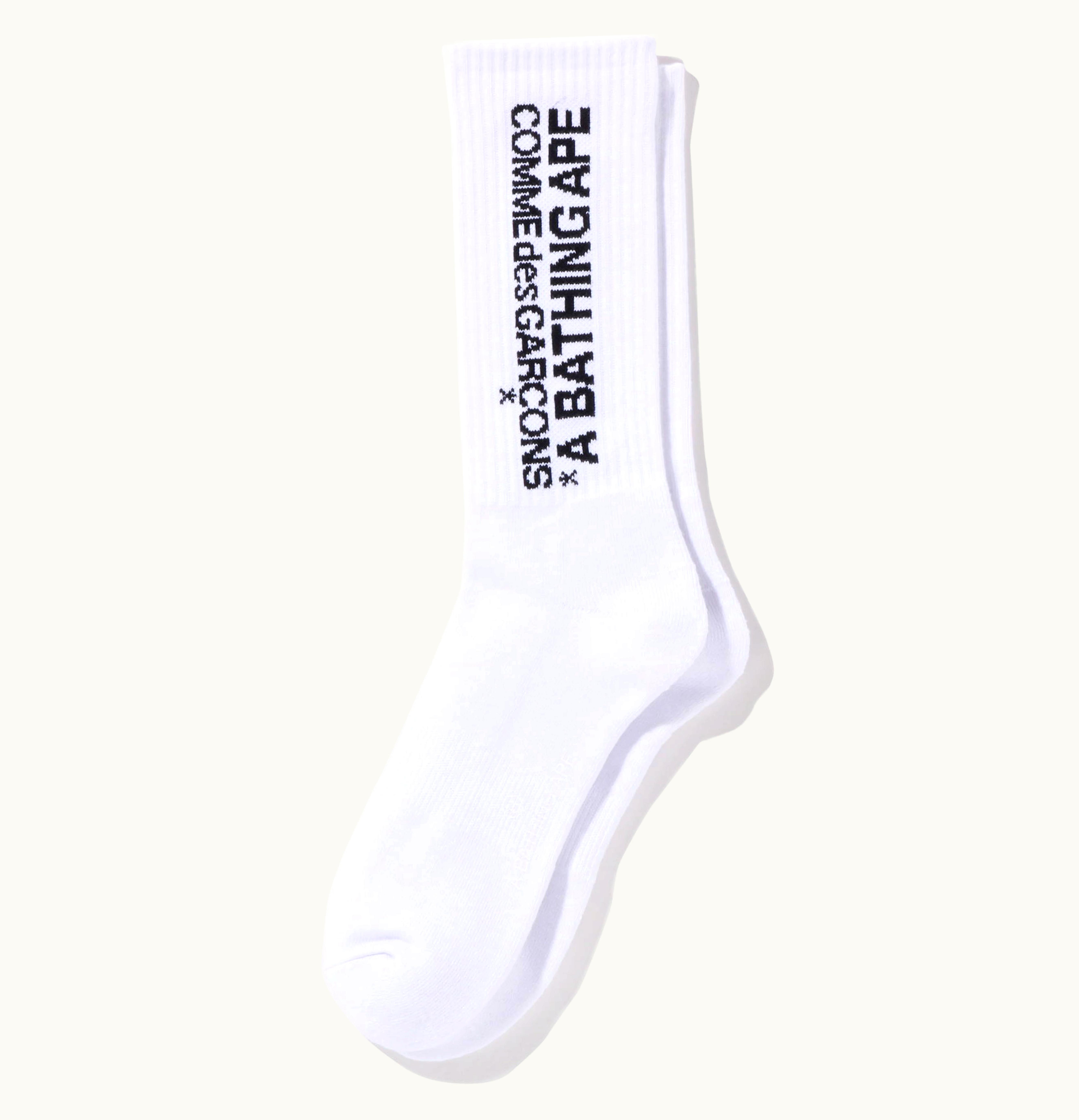 BAPE BAPE x Comme des Garcons Osaka Socks White