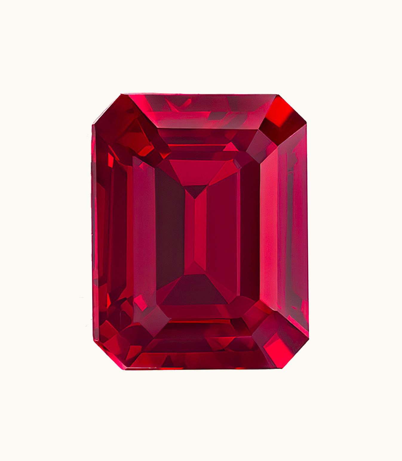 Loose Ruby Emerald Loose Ruby Intensity Vivid - Clarity Heavily Included - Cut Very Good - Shape Emerald
