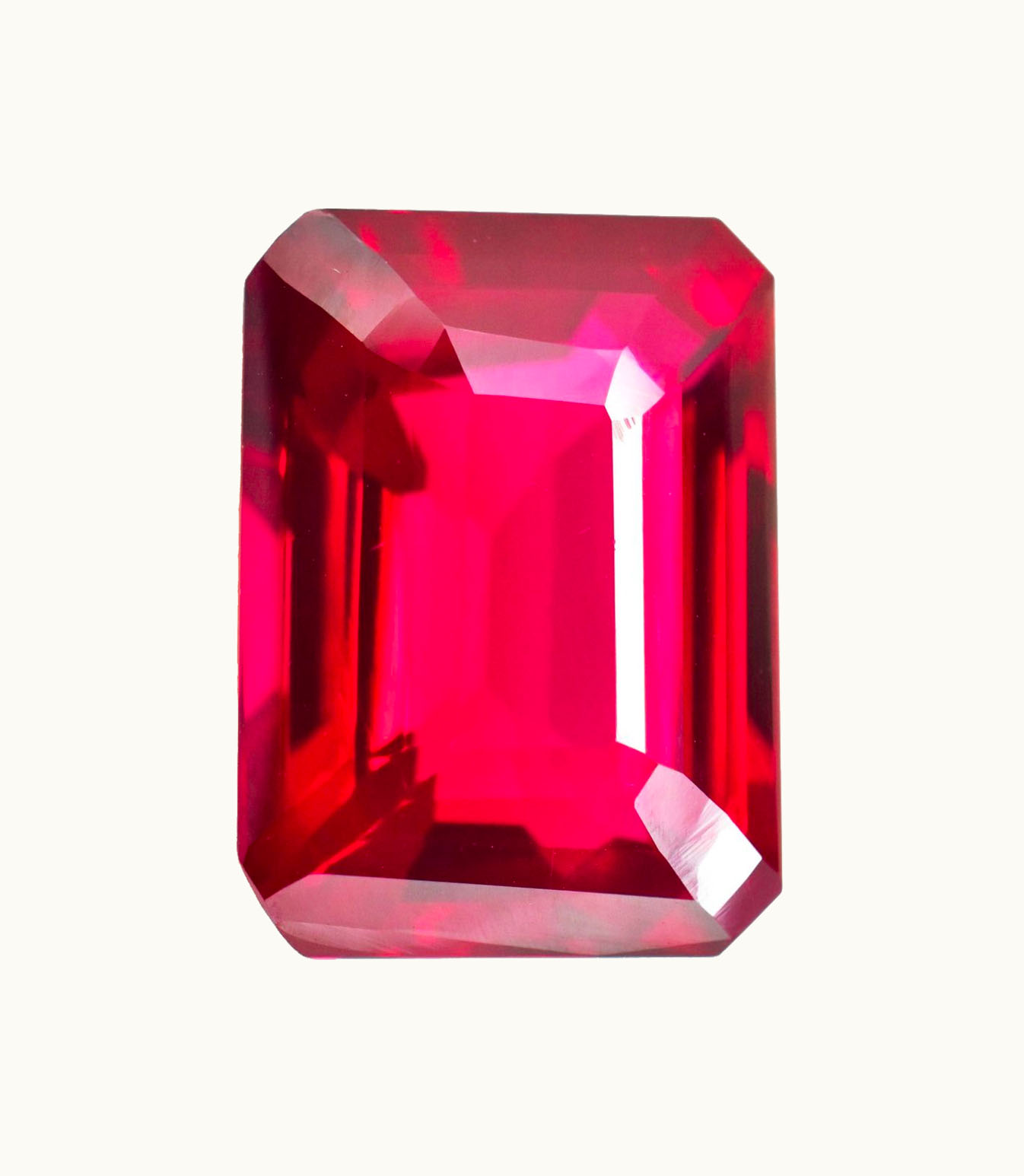 Loose Ruby Radiant Loose Ruby Intensity Medium Intense - Clarity Moderately Included - Cut Fair - Shape Radiant