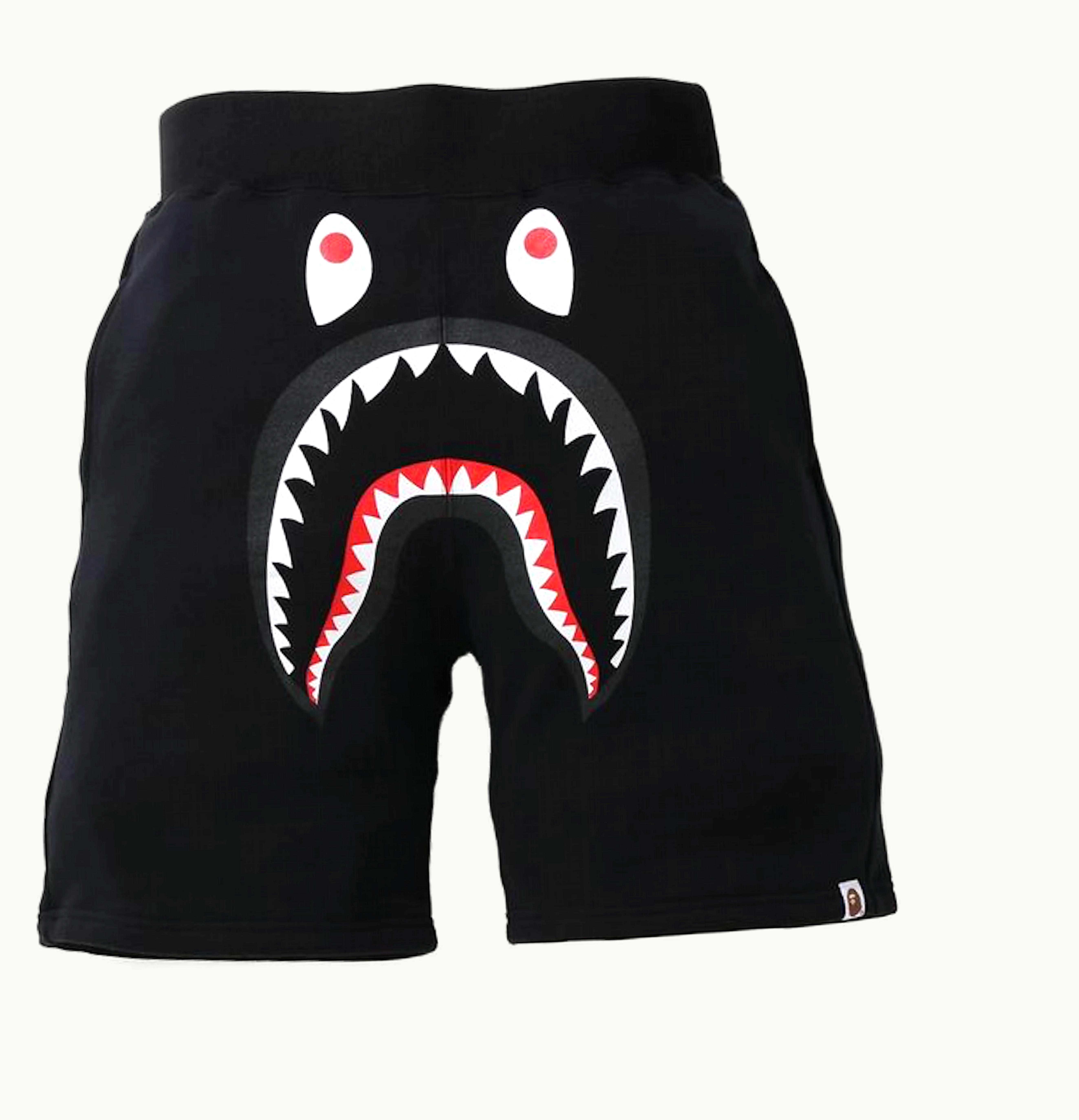 BAPE BAPE Shark Sweat Shorts Black Black