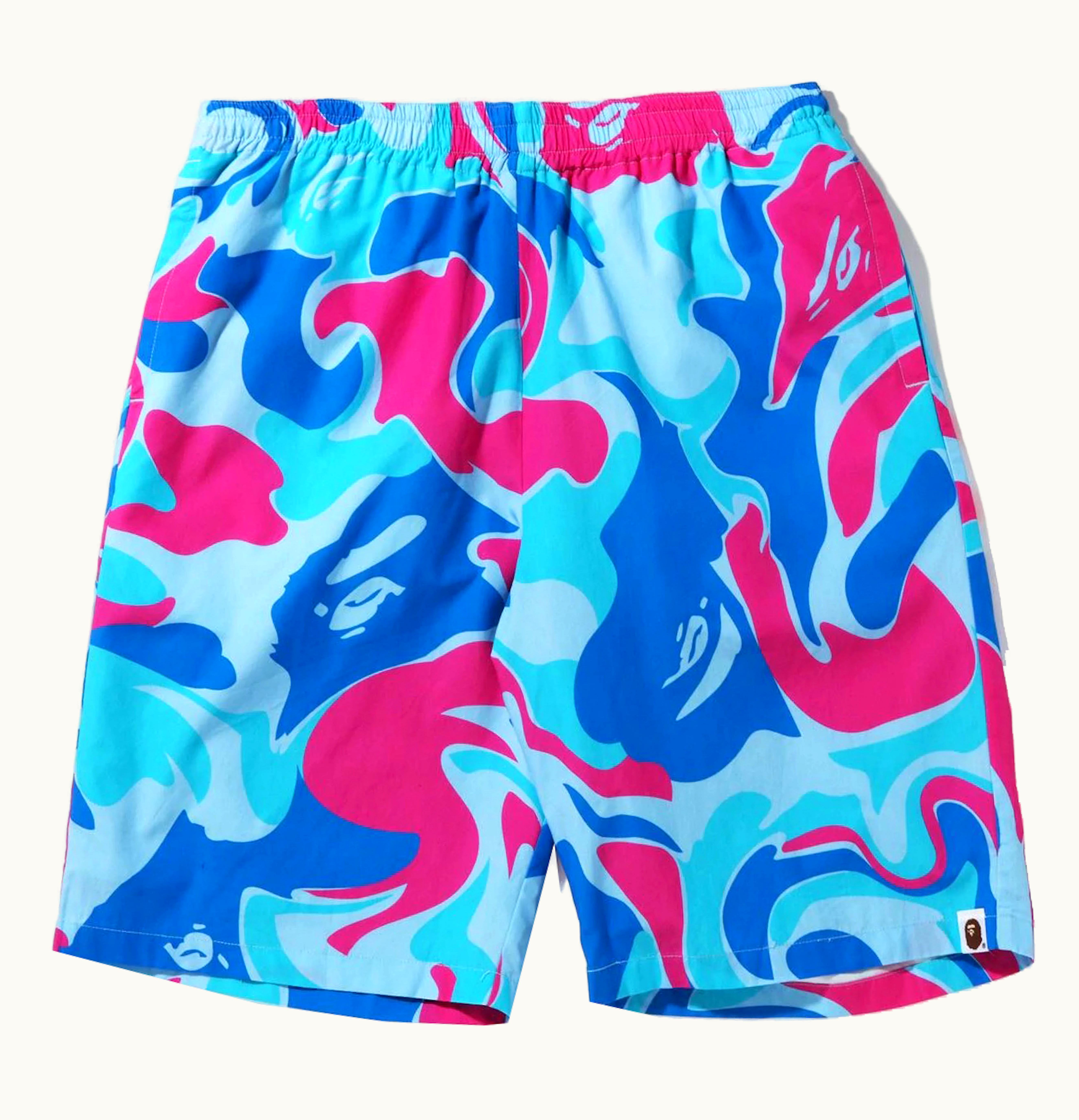 BAPE BAPE Marble Camo Shorts Blue