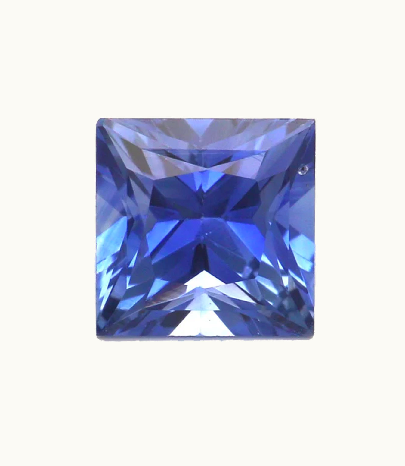 Loose Sapphire Princess Loose Sapphire Intensity Deep - Clarity Slightly Included - Cut Poor - Shape Princess