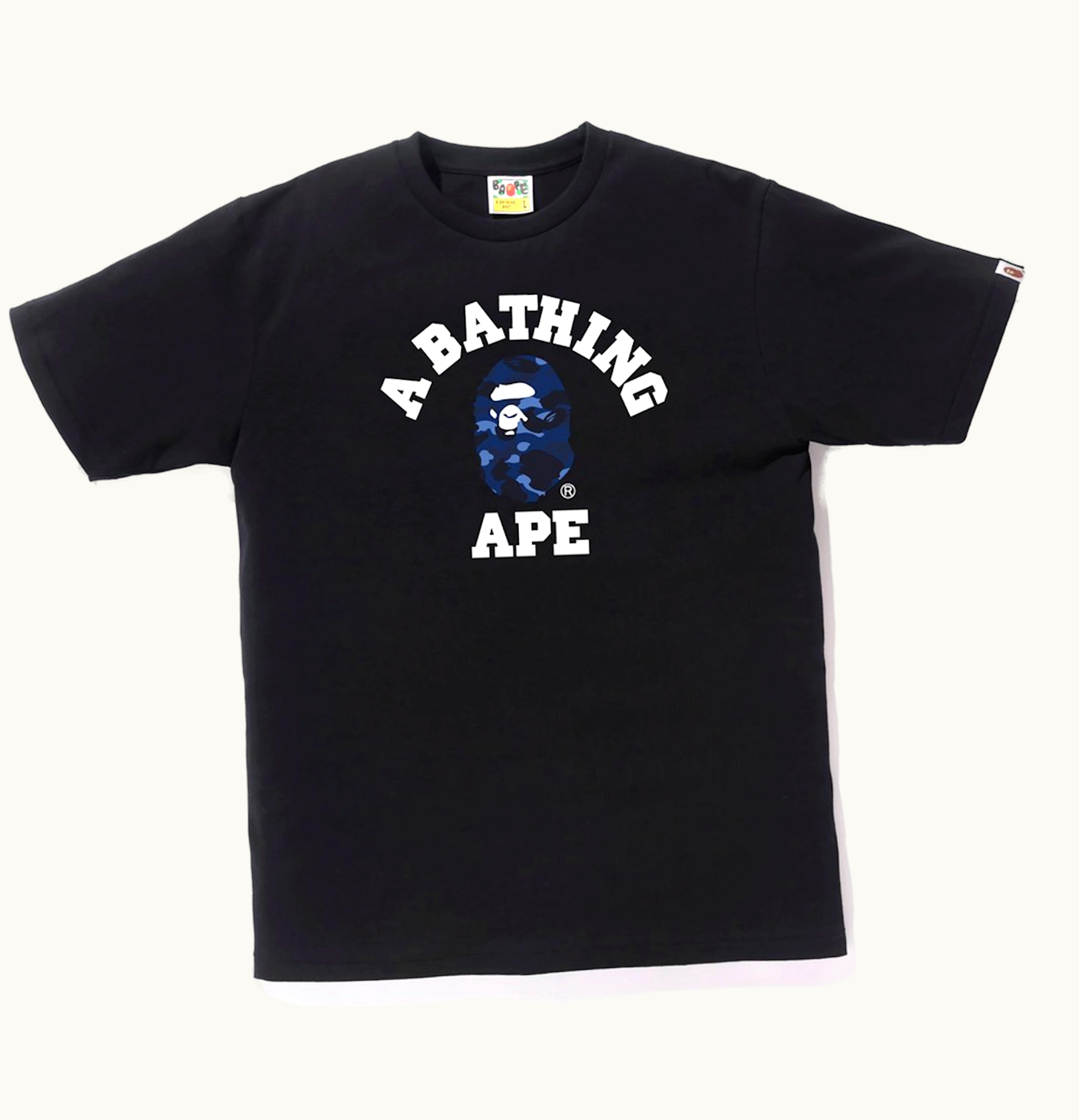 BAPE BAPE Color Camo College Tee Black Blue