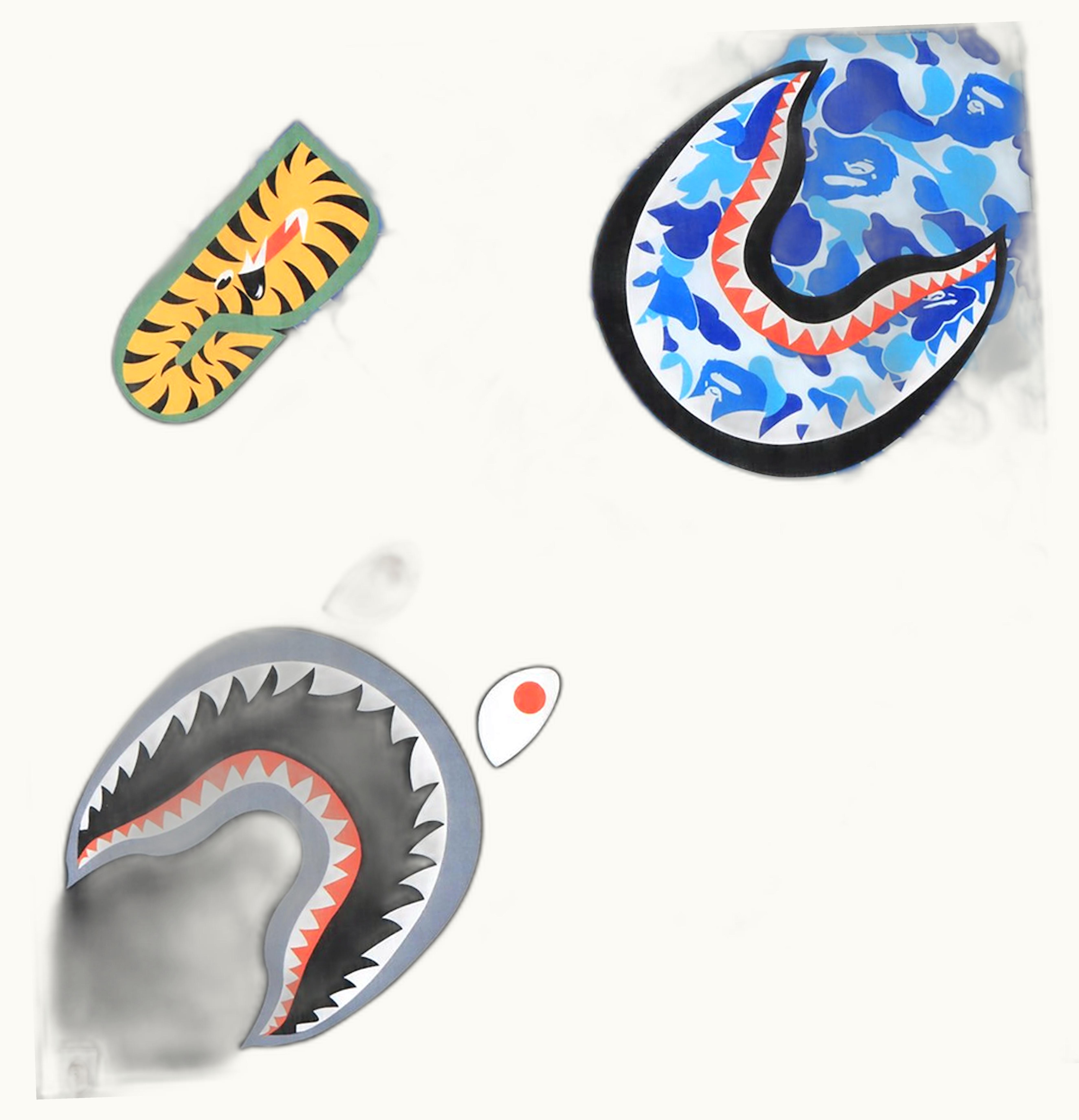 BAPE BAPE ABC Shark Bandana Blue