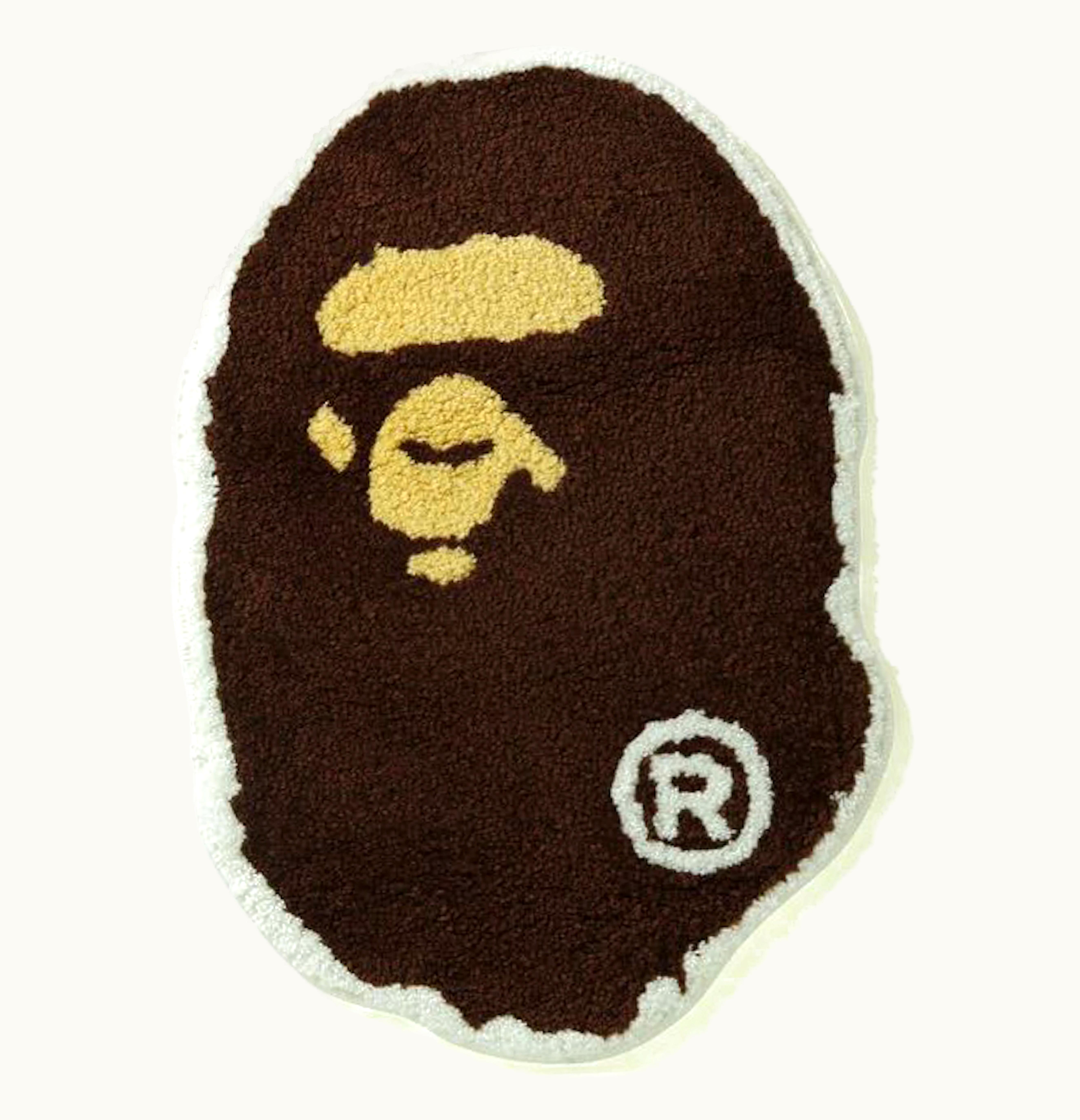 BAPE BAPE Big Ape Head SS21 Rug Brown