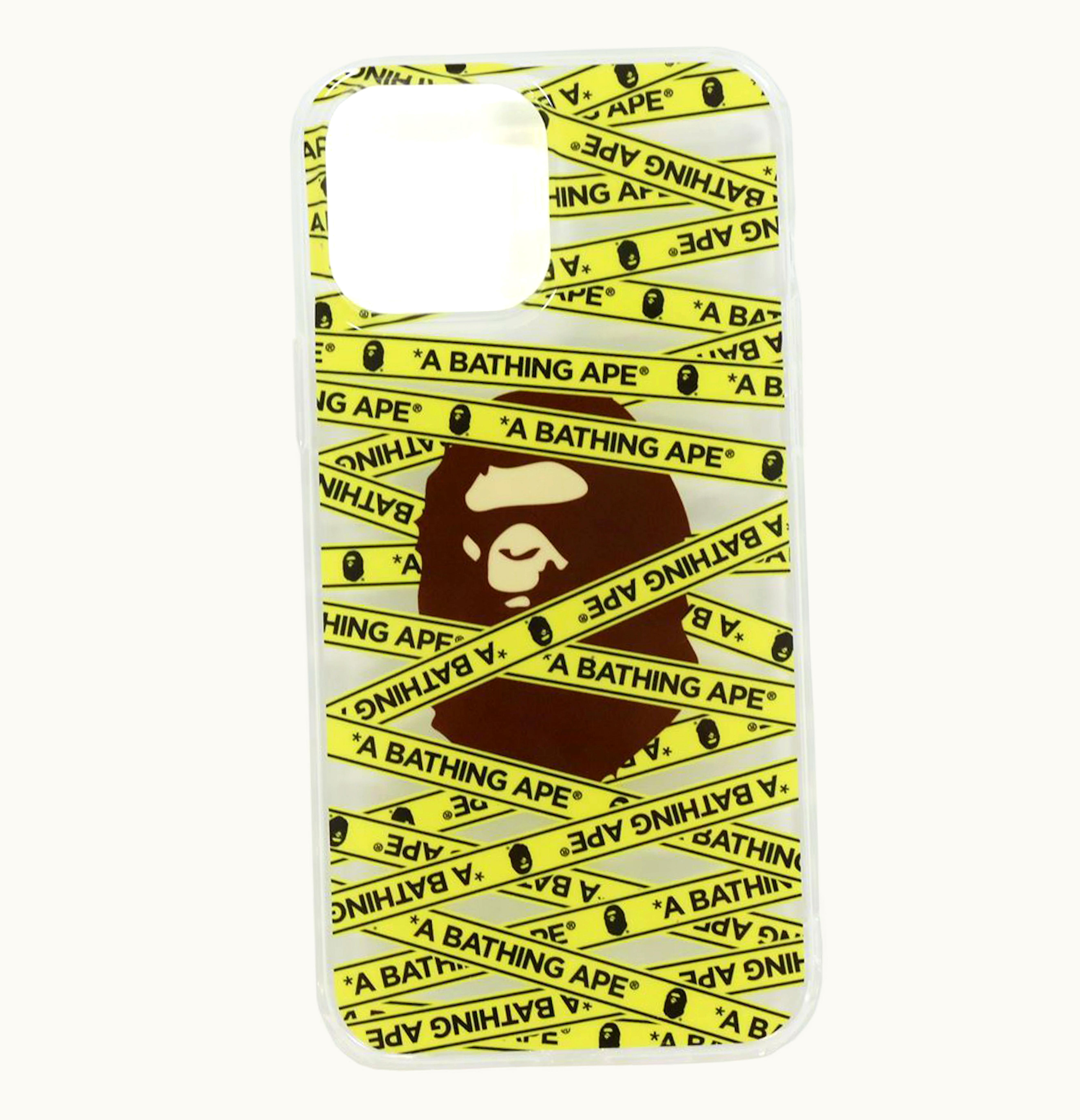 BAPE BAPE Tape Logo iPhone 13 Pro Max Case Clear