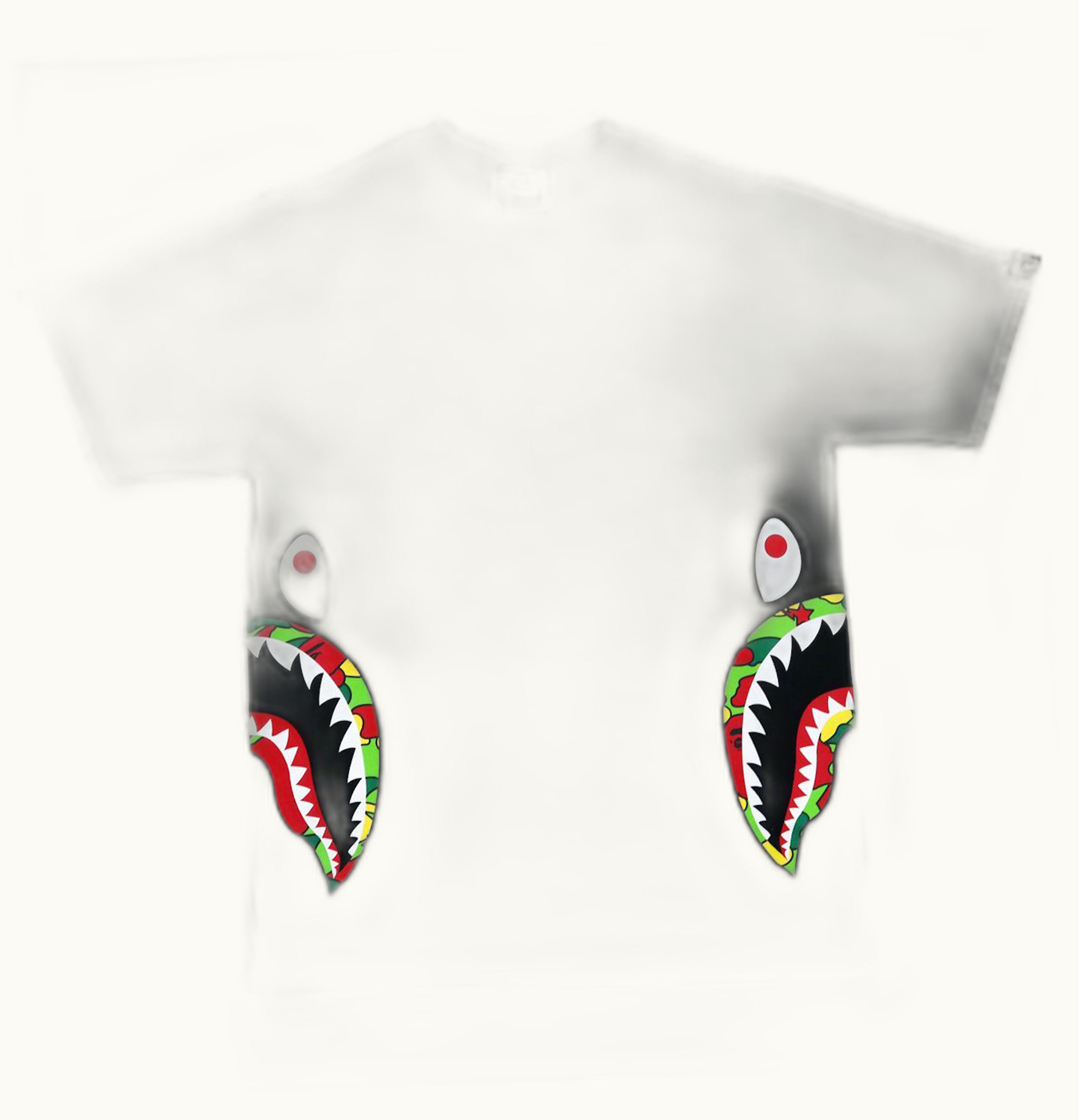 BAPE BAPE Sta Camo Side Shark Tee Black Multi