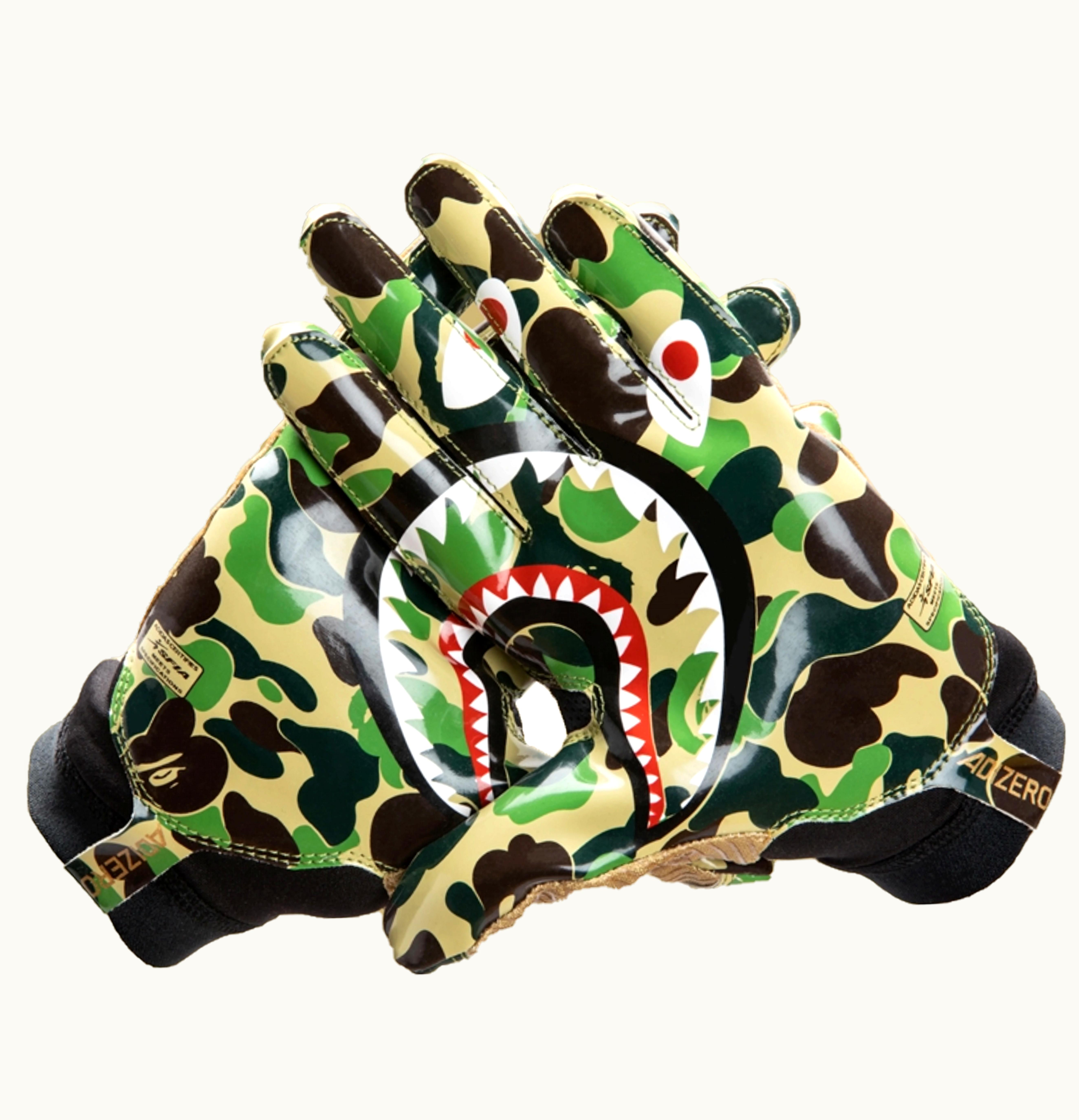 BAPE BAPE x adidas Adizero 80 Gloves Green 1