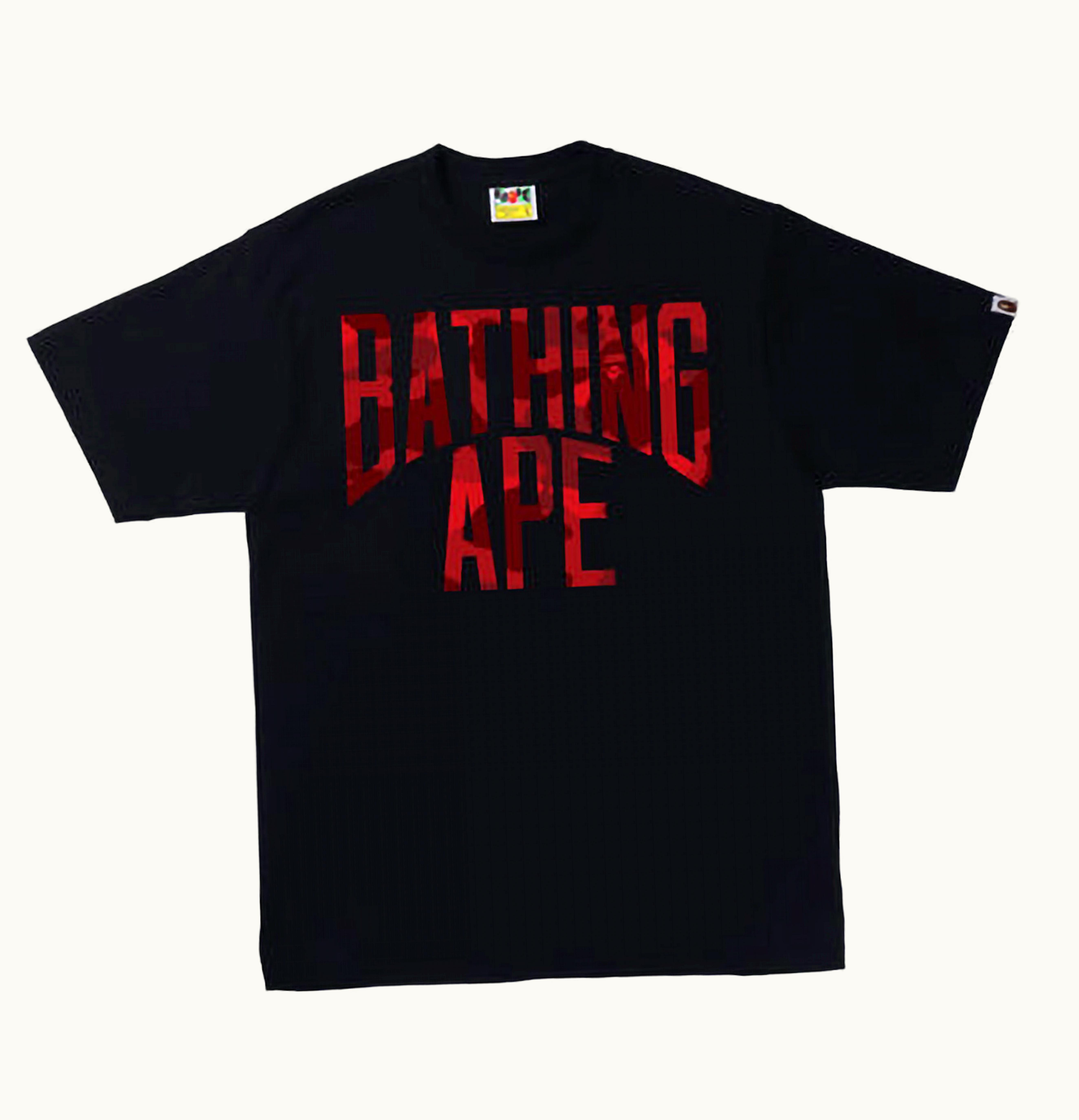 BAPE BAPE Color Camo NYC Logo Tee SS22 Black Red