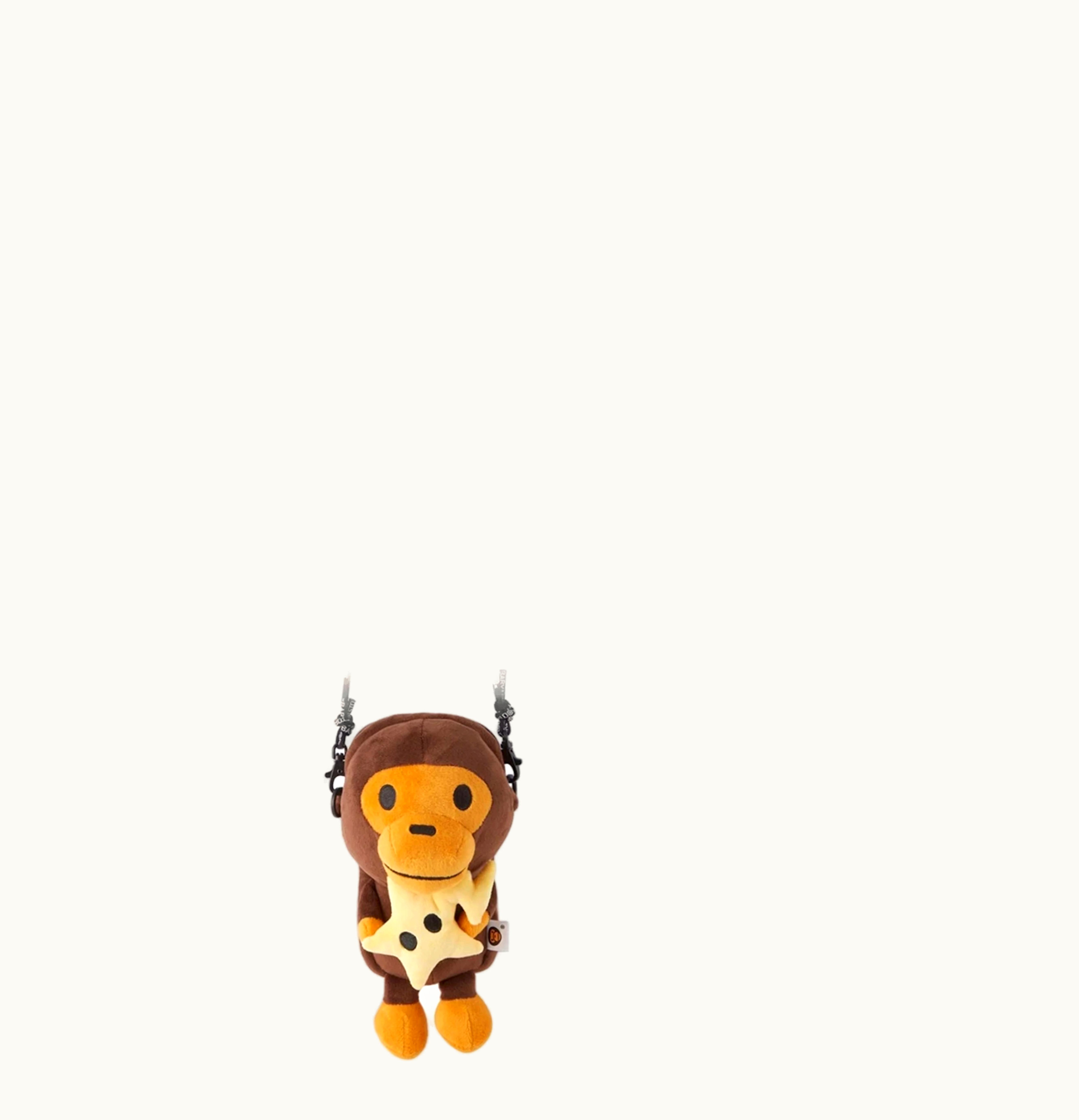 BAPE BAPE Baby Milo Sta Plush Mobile Phone Pouch Brown