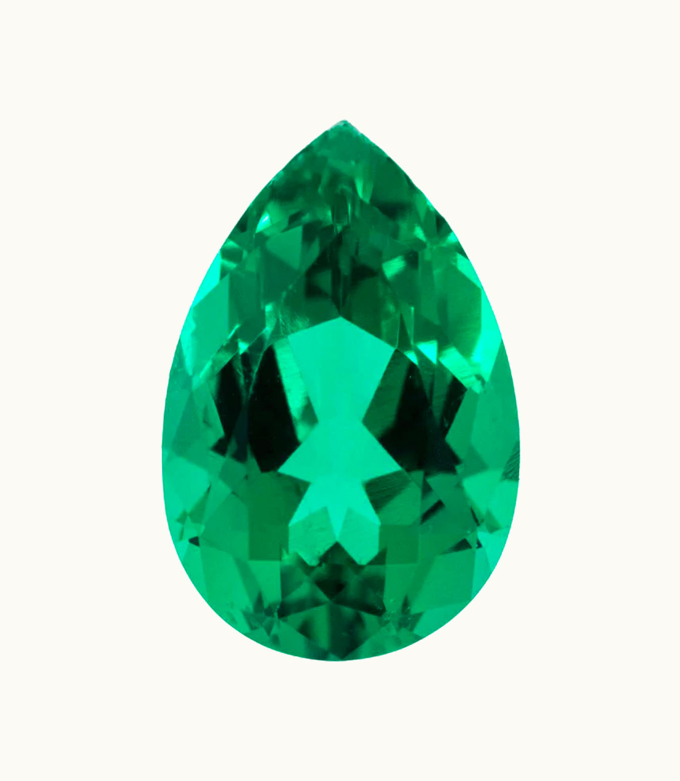 Loose Emerald Pear Loose Emerald Intensity Vivid - Clarity Heavily Included - Cut Excellent - Shape Pear
