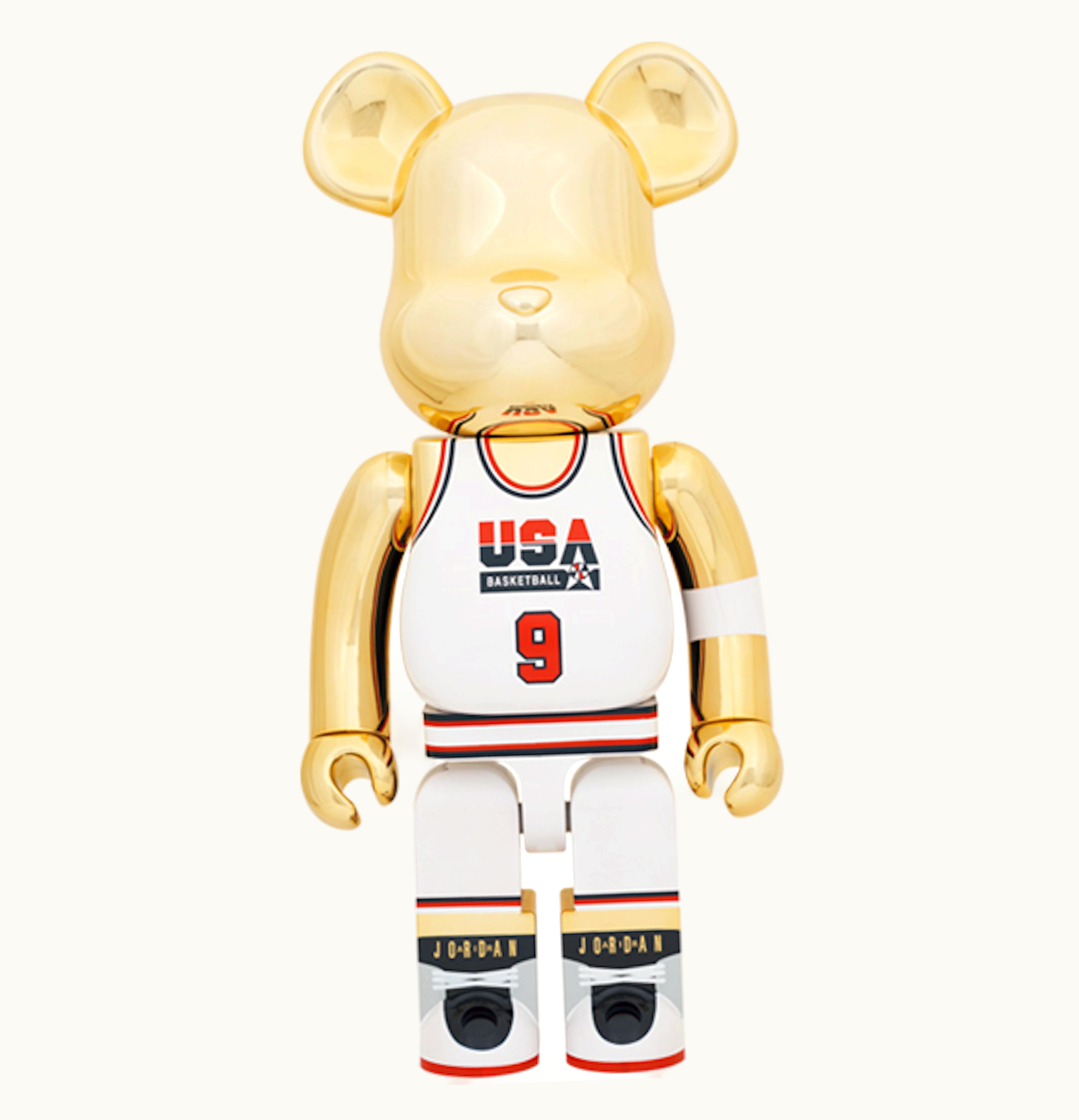 Bearbrick Bearbrick Michael Jordan 1992 Team USA Dream Team 1000 Gold Chrome