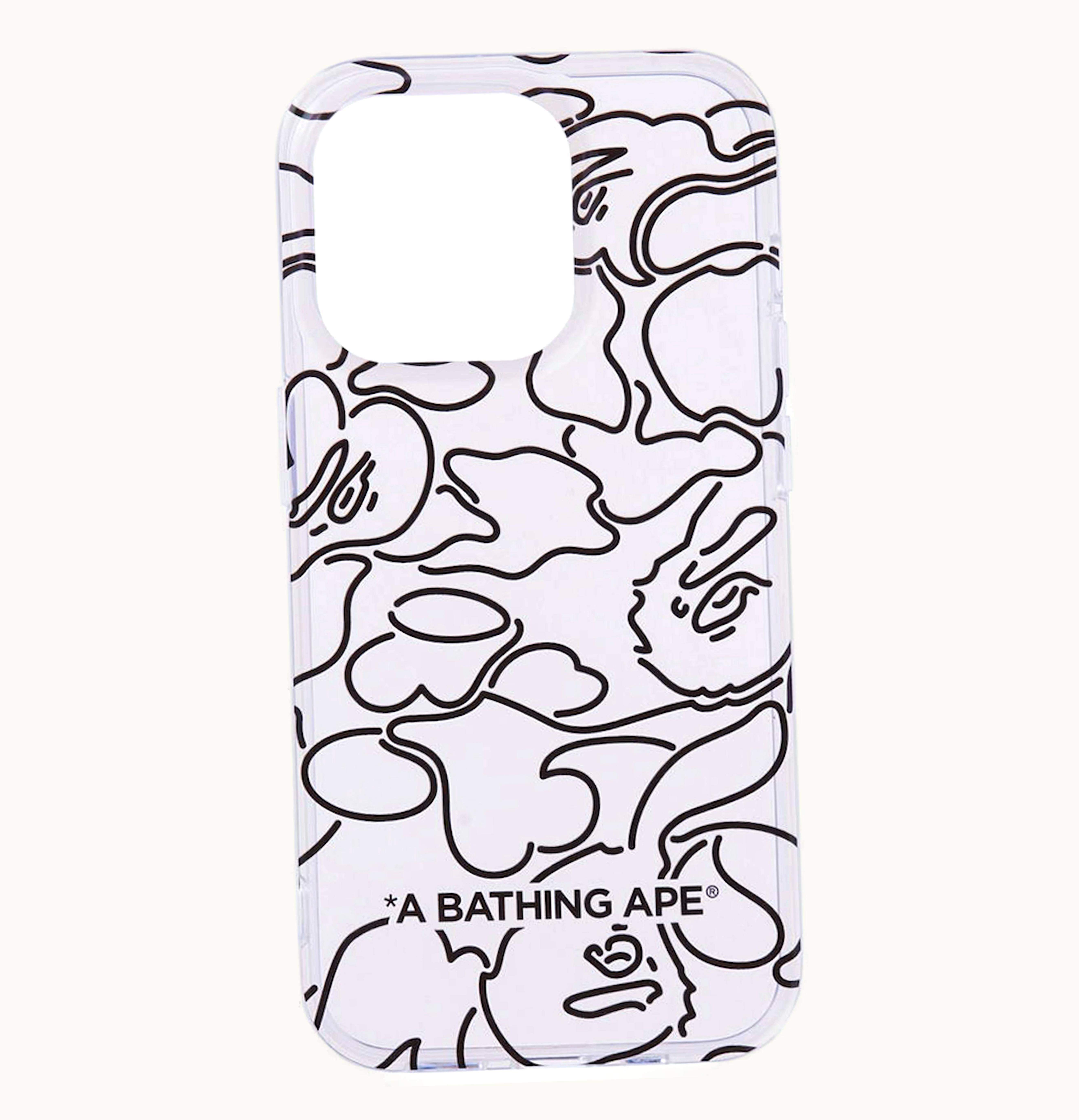 BAPE BAPE Neon Camo iPhone 14 Pro Case Clear