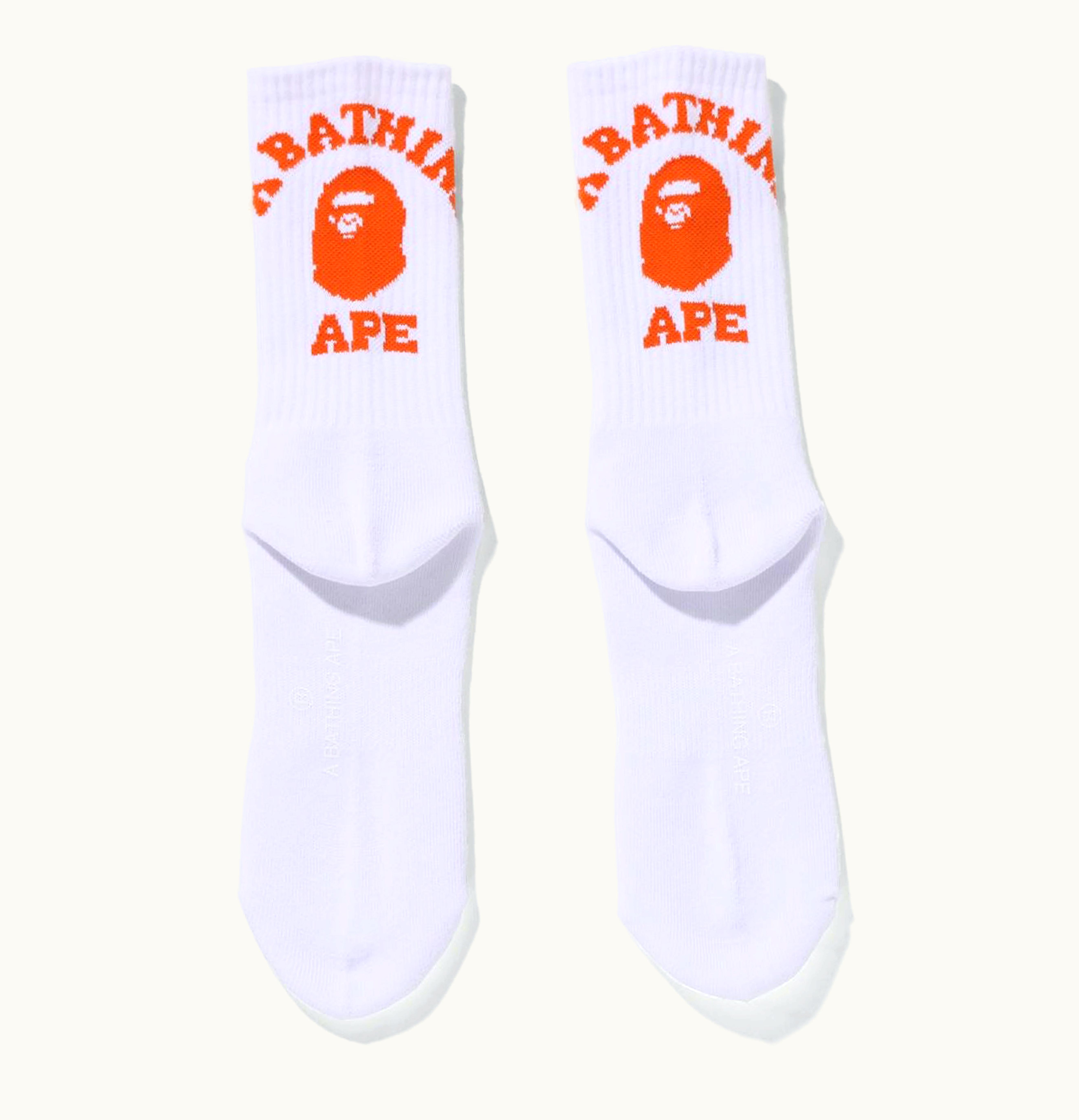 BAPE BAPE College Socks FW21 Orange