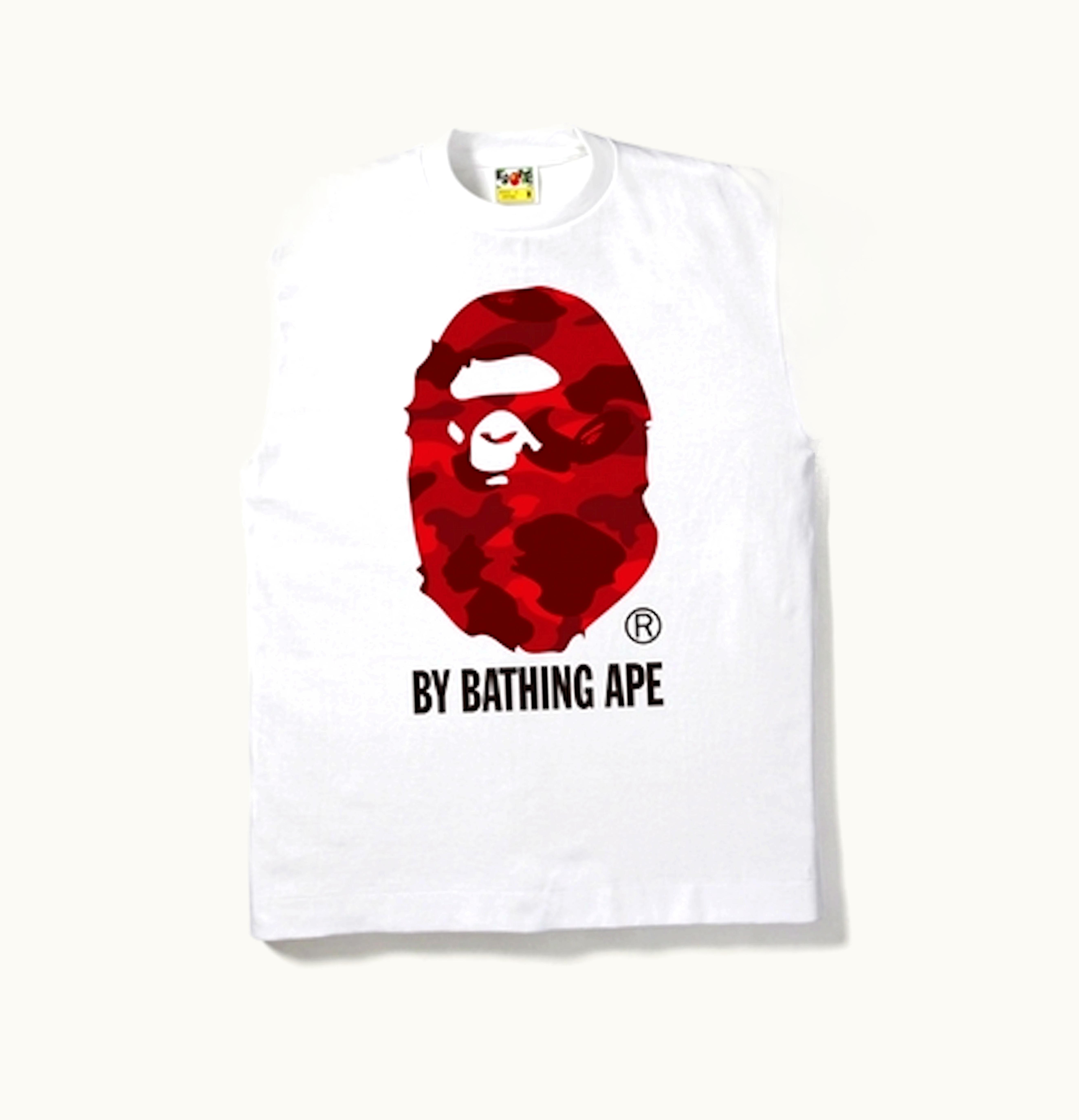 BAPE BAPE Color Camo By Bathing Tee White Red