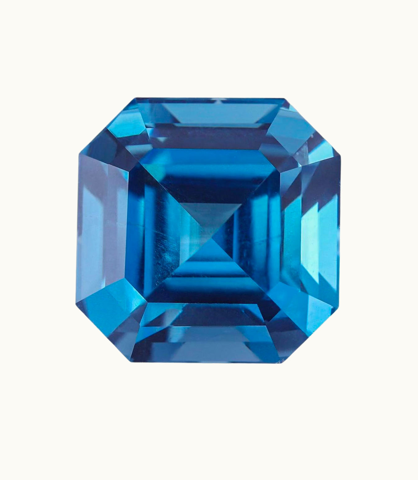 Loose Topaz Asscher Loose Topaz Intensity Vivid - Clarity Heavily Included - Cut Poor - Shape Asscher