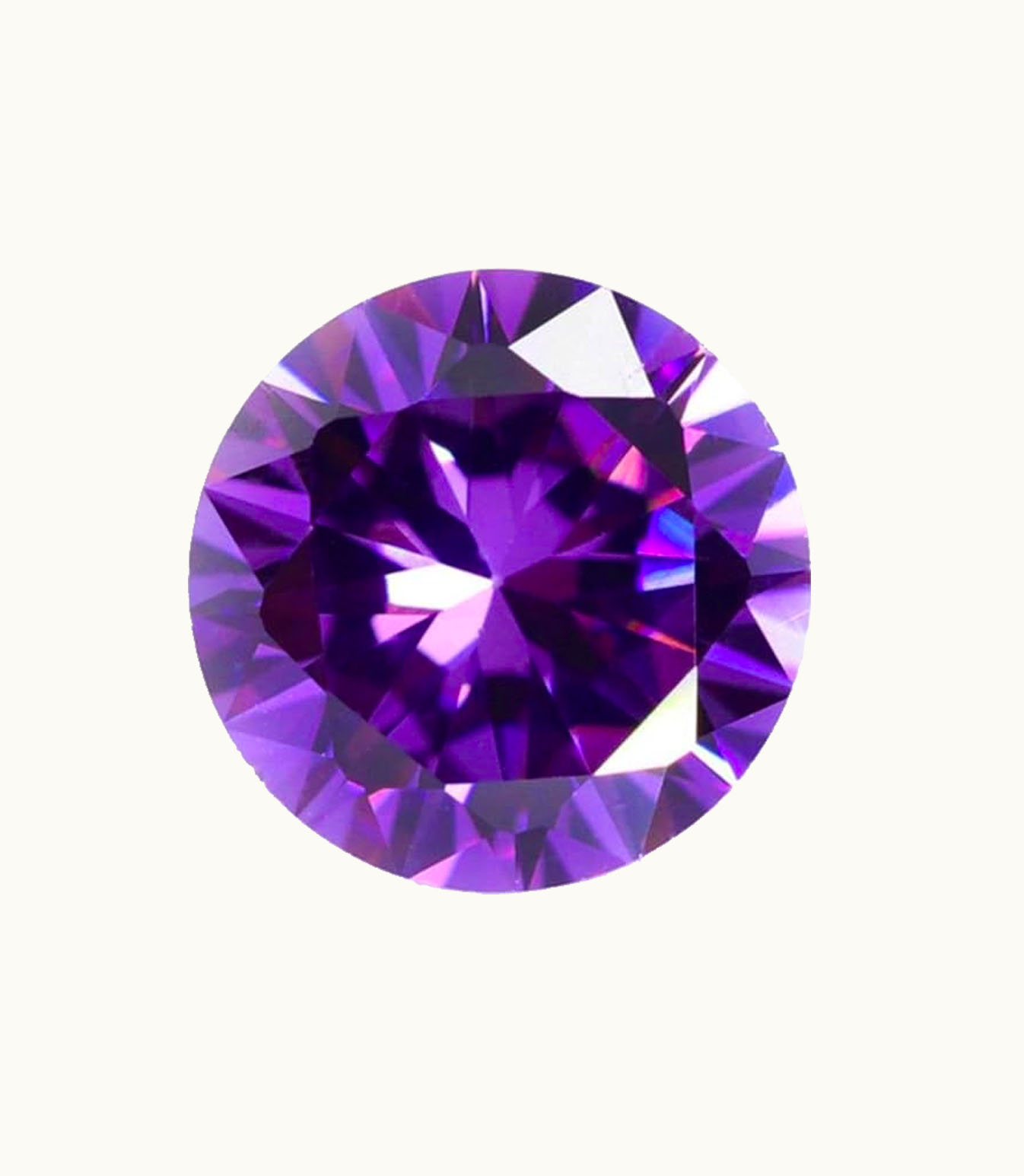 Loose Amethyst Round Loose Amethyst Intensity Medium Intense - Clarity Heavily Included - Cut Fair - Shape Round