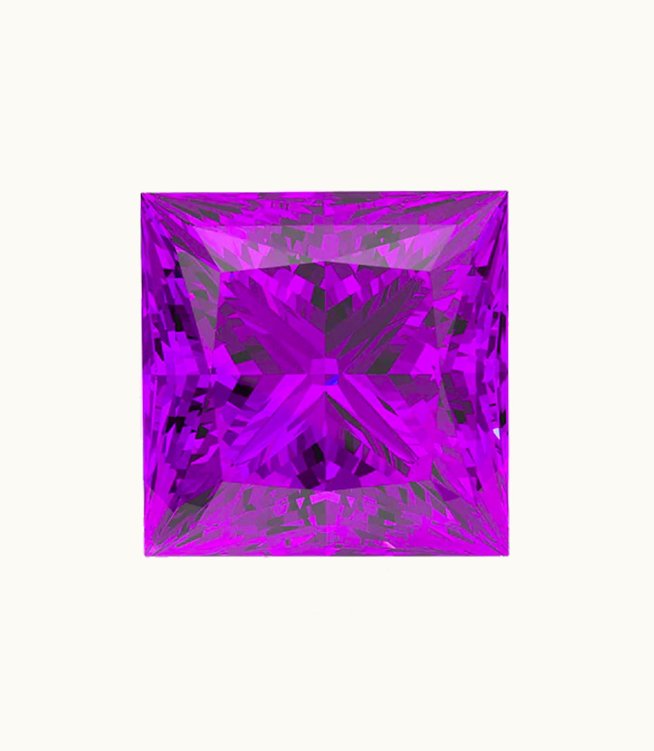 Loose Amethyst Princess Loose Amethyst Intensity Vivid - Clarity Slightly Included - Cut Very Good - Shape Princess