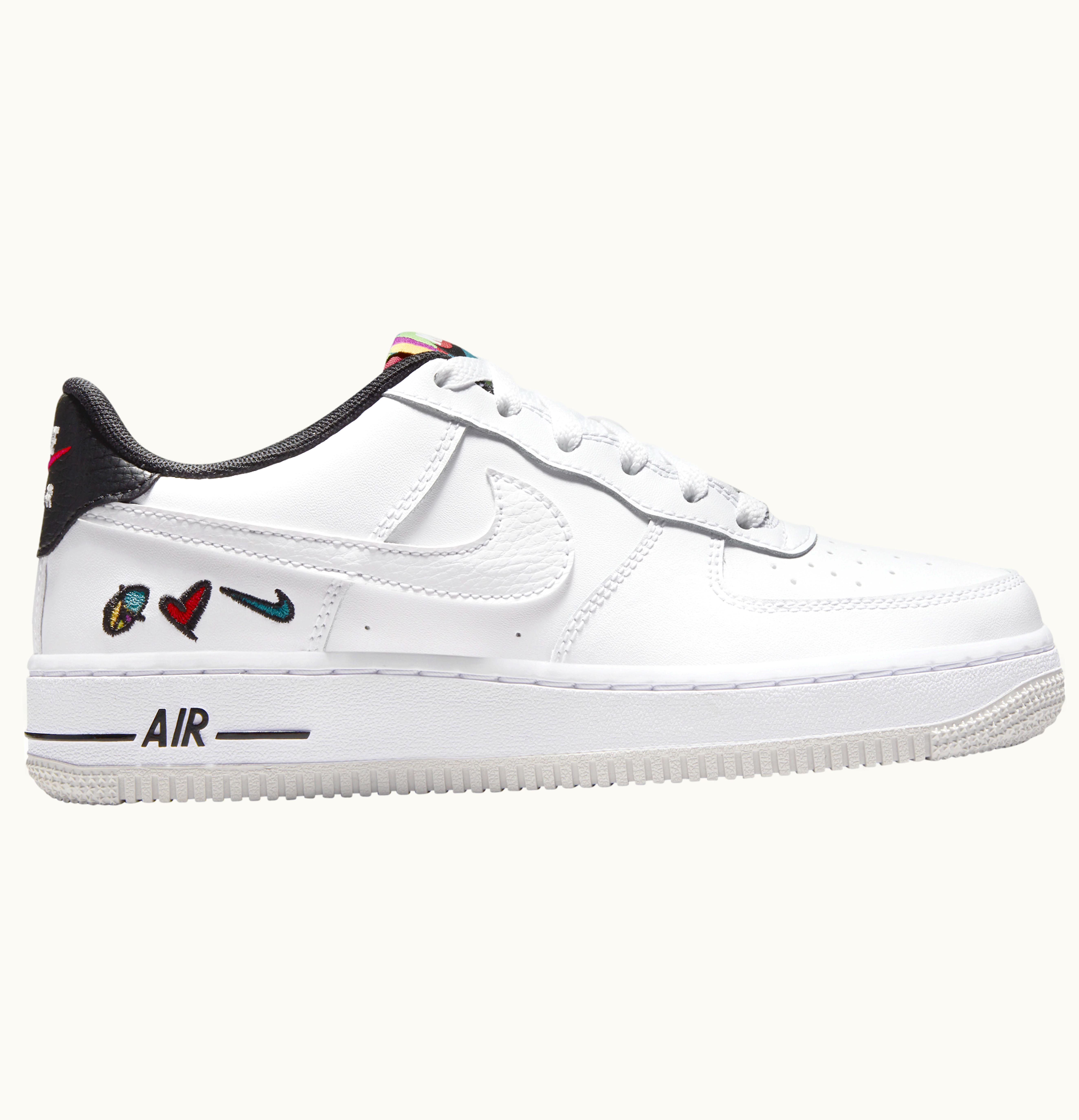 Nike Nike Air Force 1 Low 07 LV8 3 Peace Love Swoosh GS