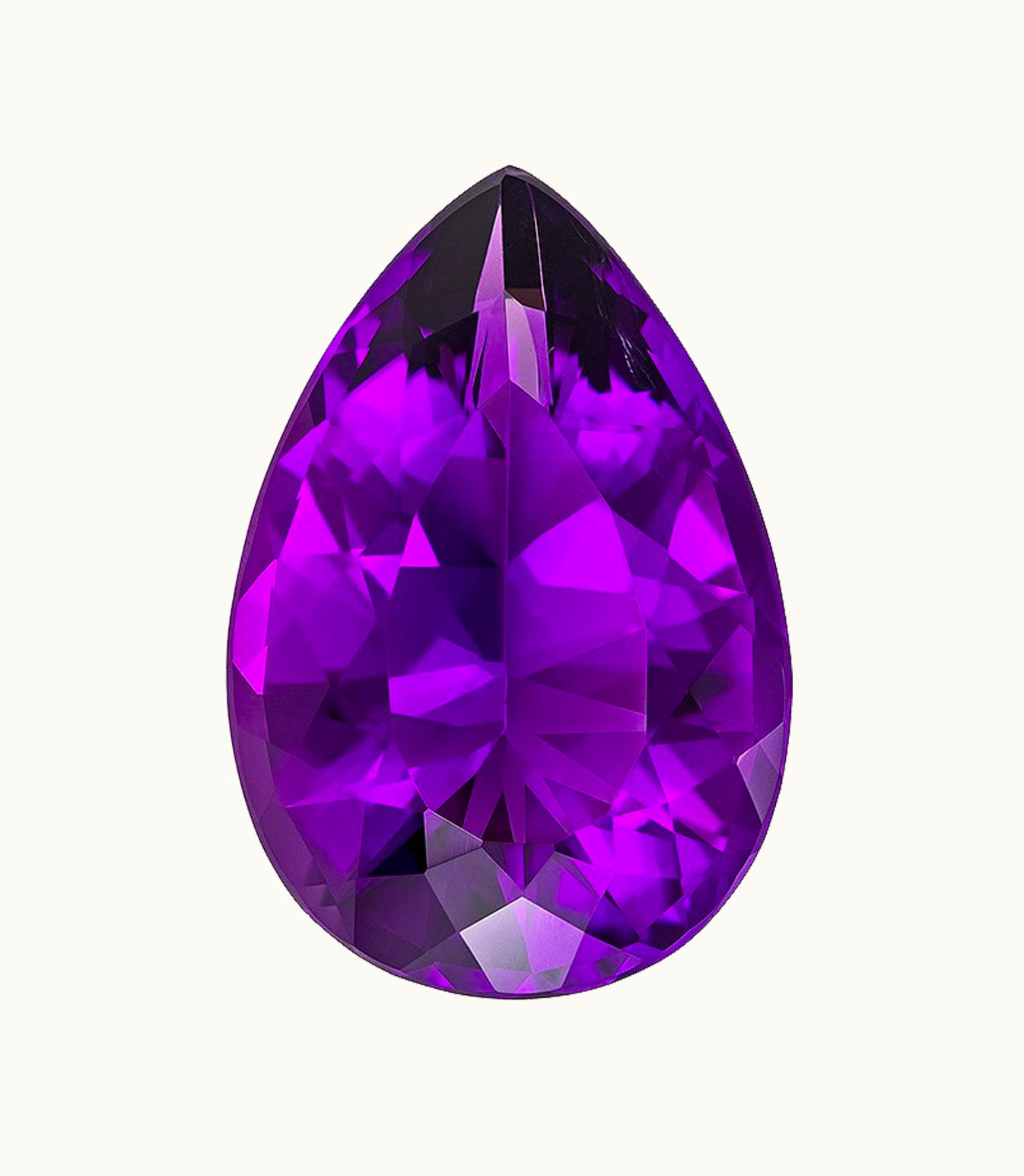 Loose Amethyst Pear Loose Amethyst Intensity Intense - Clarity Heavily Included - Cut Poor - Shape Pear