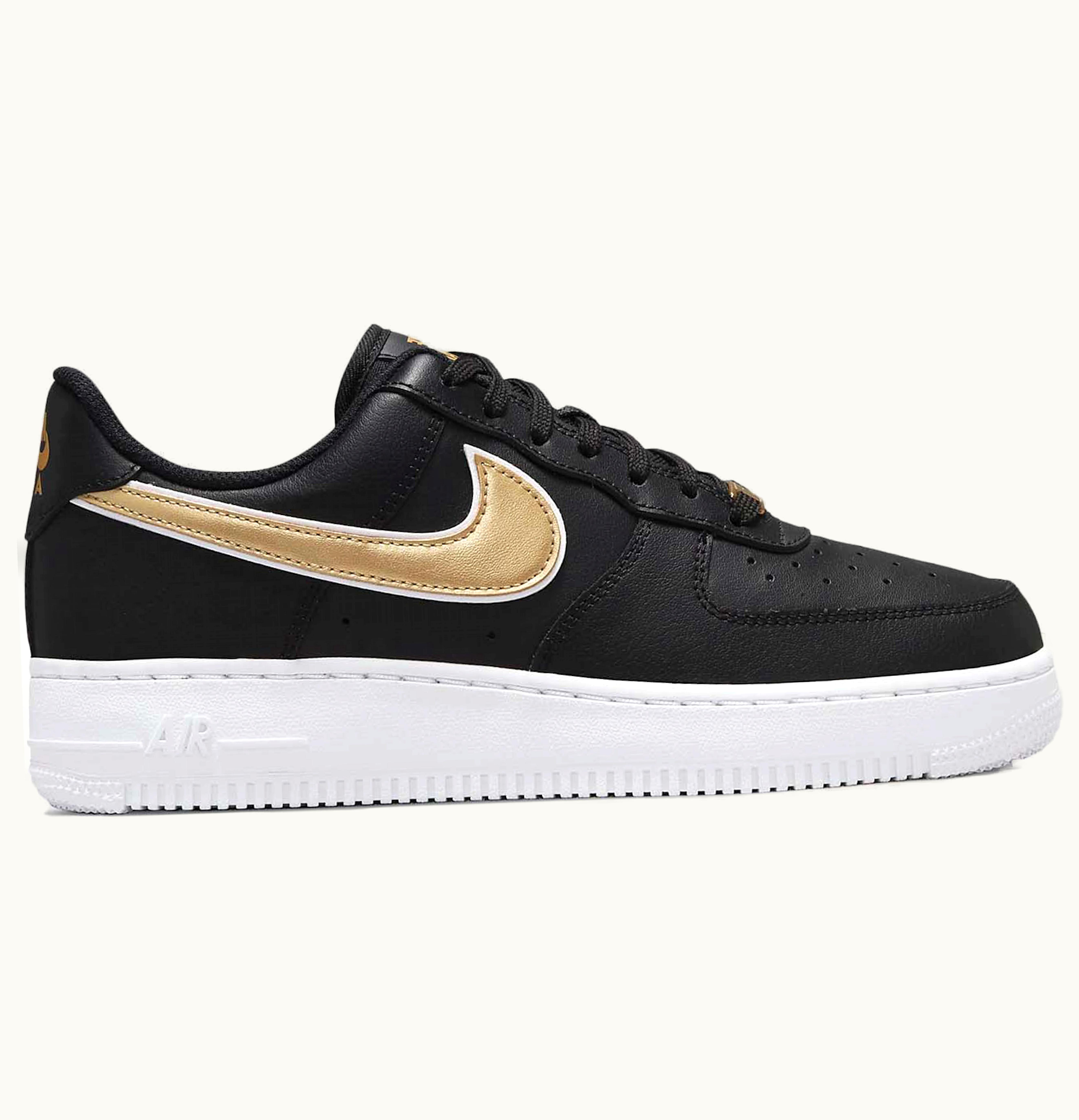Nike Nike Air Force 1 Low 07 Essential Black Metallic Gold W