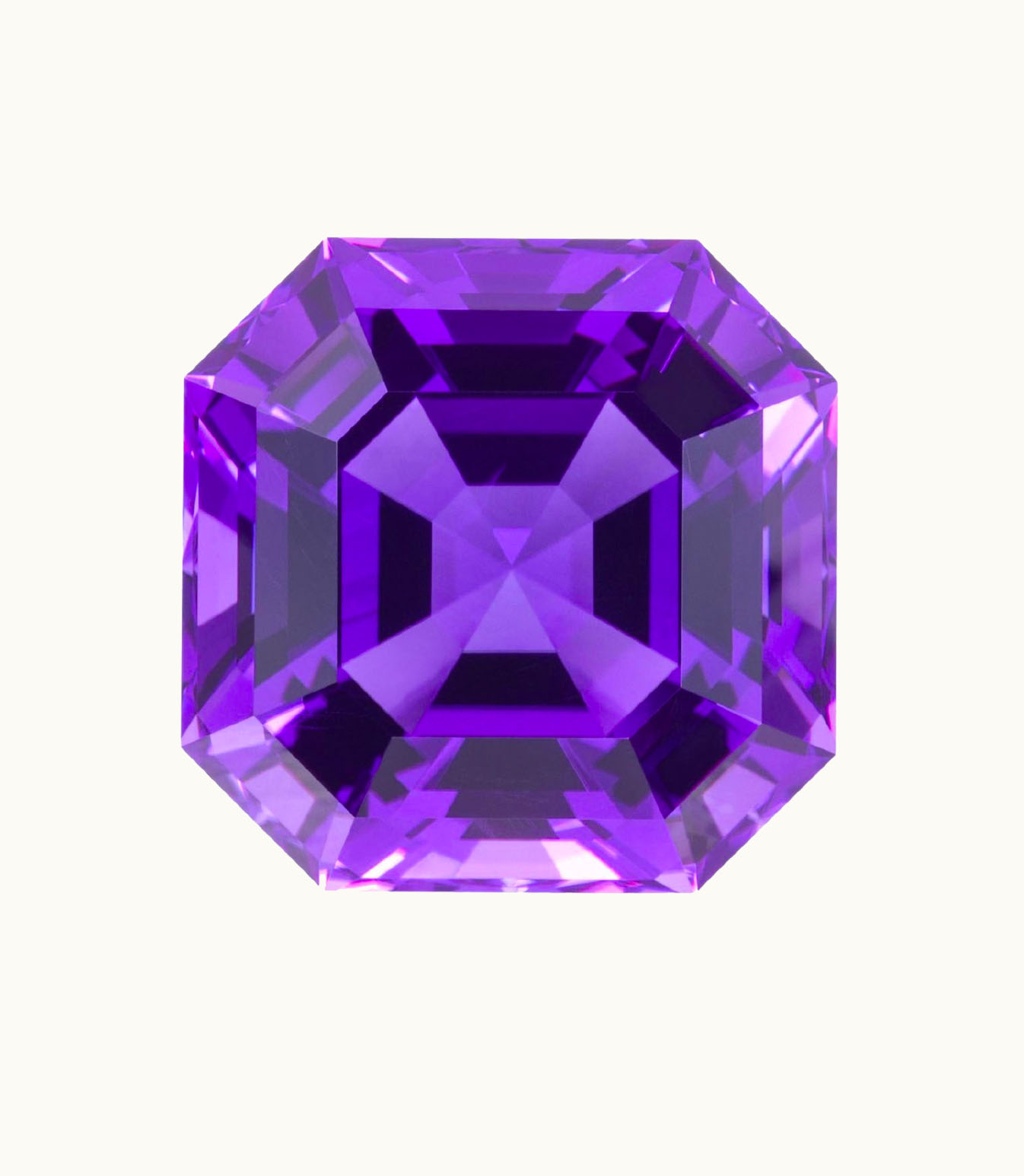 Loose Amethyst Asscher Loose Amethyst Intensity Vivid - Clarity Moderately Included - Cut Poor - Shape Asscher