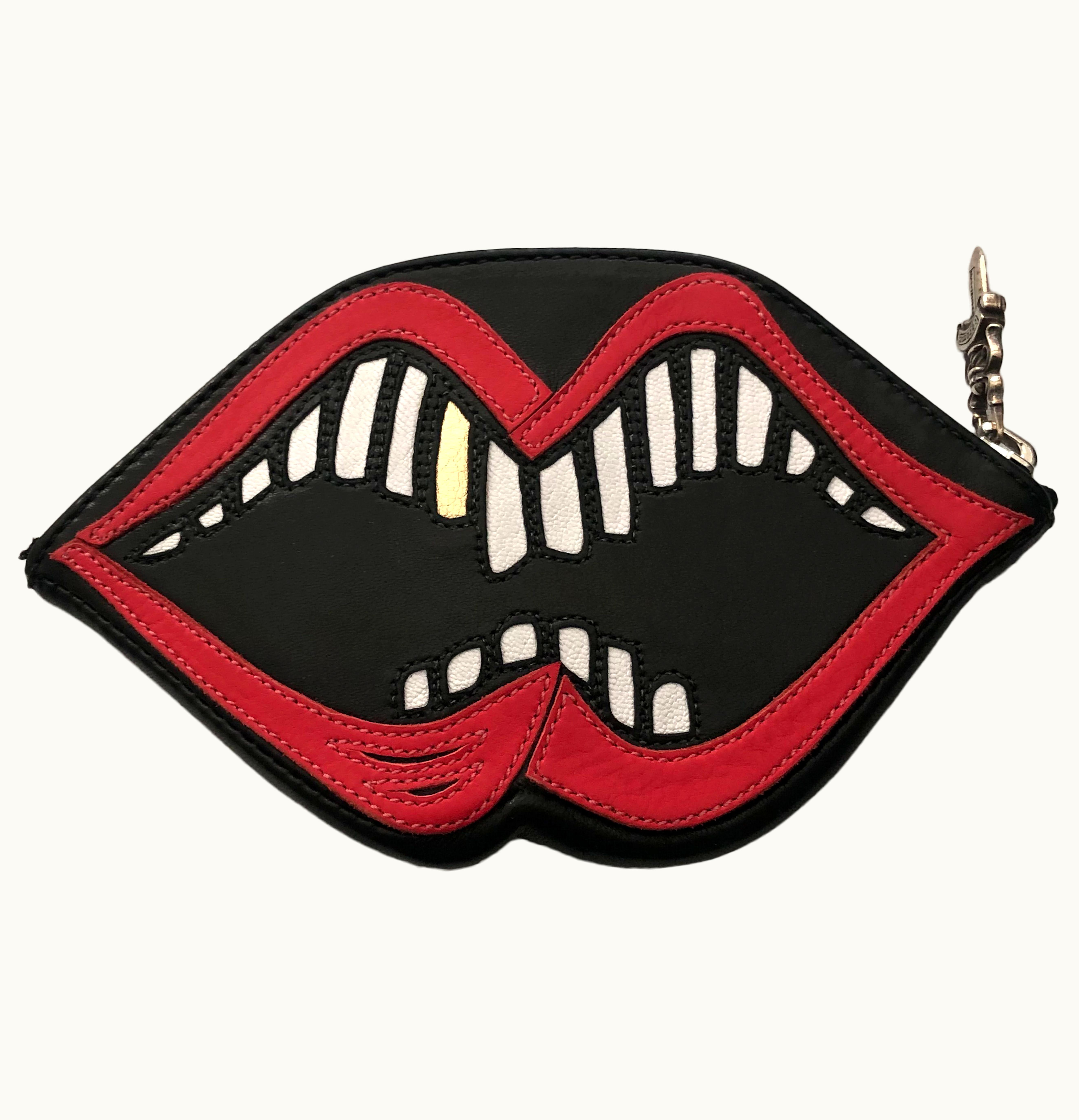 Chrome Hearts Chrome Hearts Matty Boy Chomper Leather Wallet Black