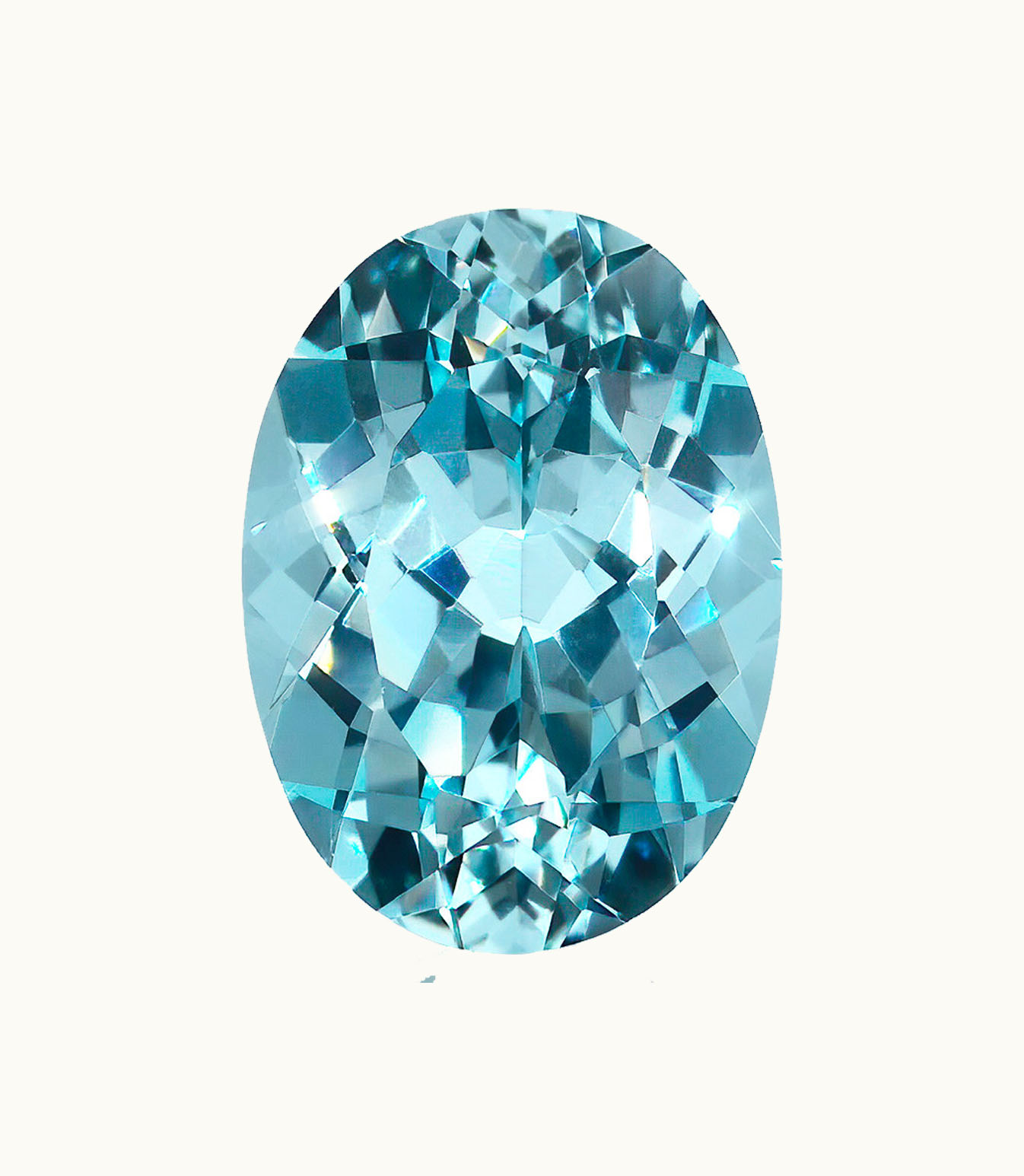 Loose Aquamarine Oval Loose Aquamarine Intensity Dark - Clarity Moderately Included - Cut Fair - Shape Oval