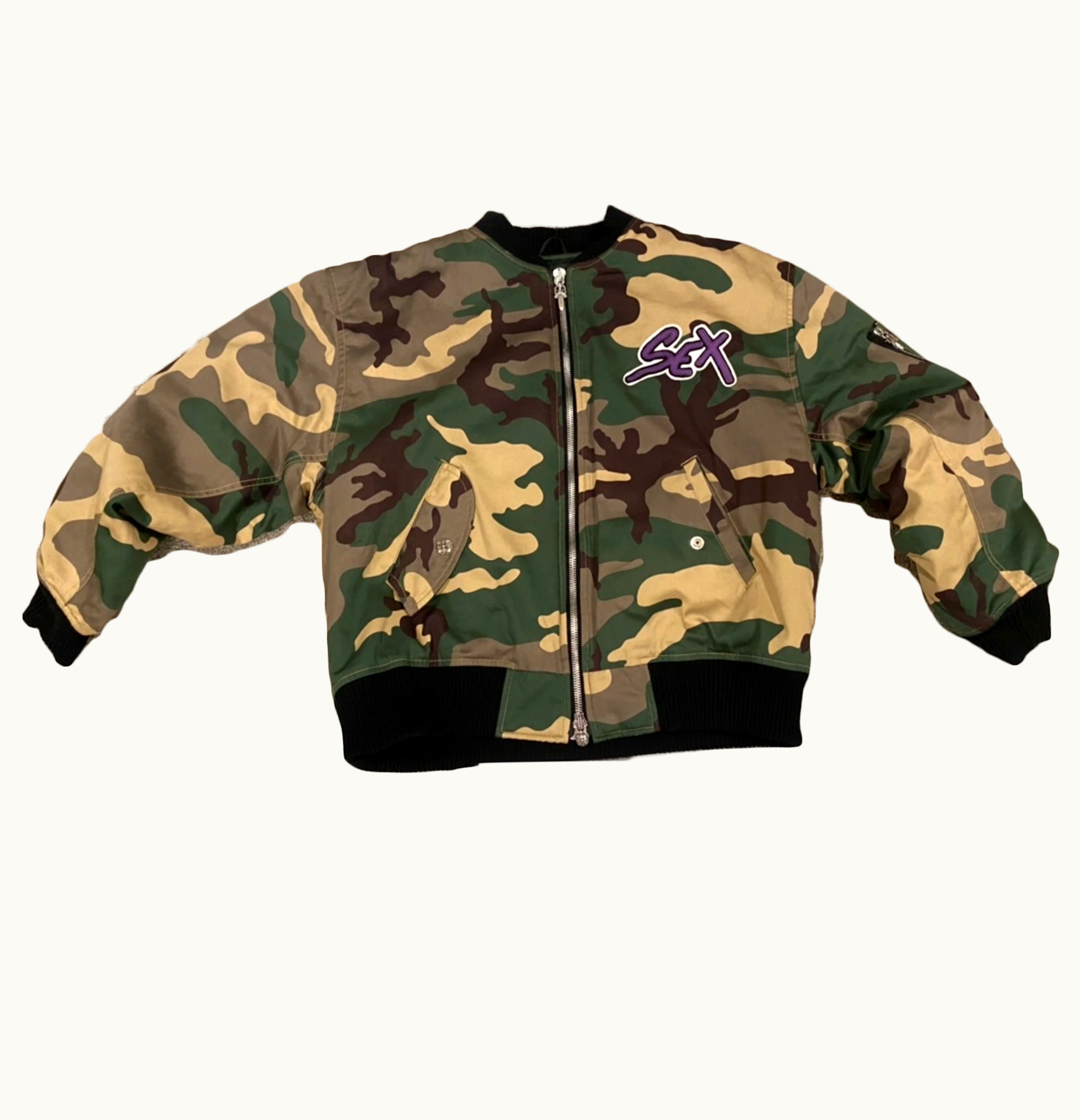 Chrome Hearts Chrome Hearts Matty Boy Sex Records Bomber Jacket Green Camo