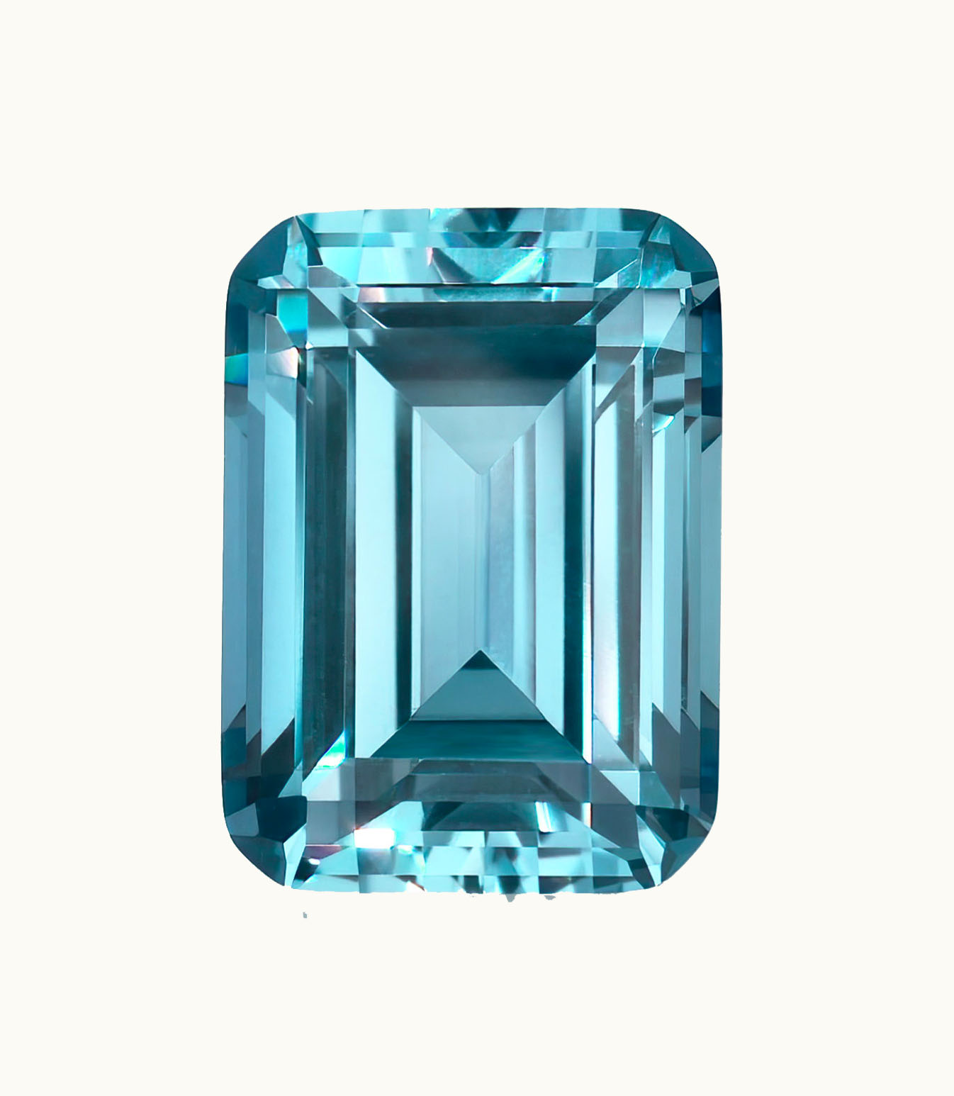 Loose Aquamarine Emerald Loose Aquamarine Intensity Vivid - Clarity Heavily Included - Cut Good - Shape Emerald