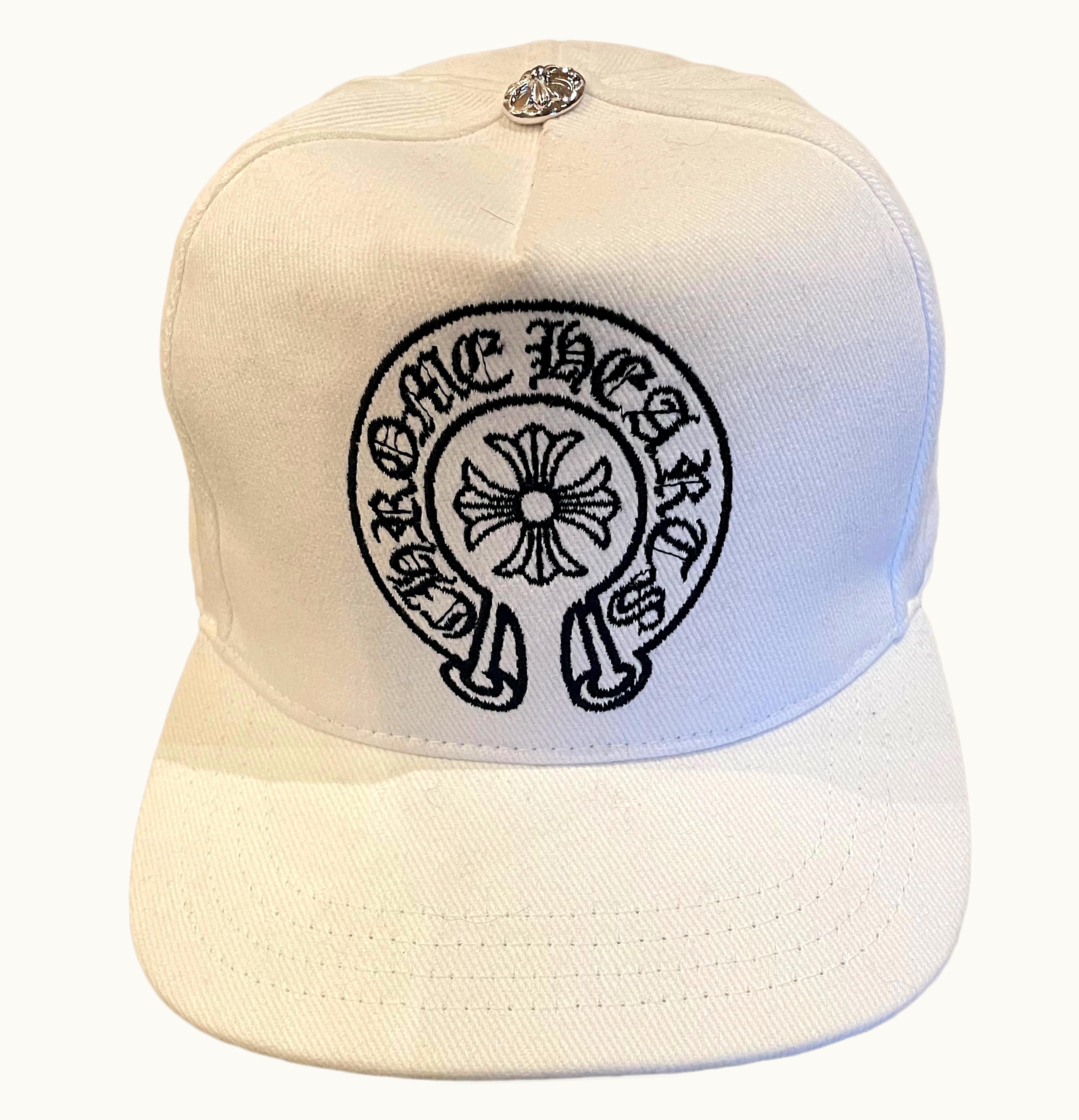 Chrome Hearts Chrome Hearts Denim Horseshoe Hat White