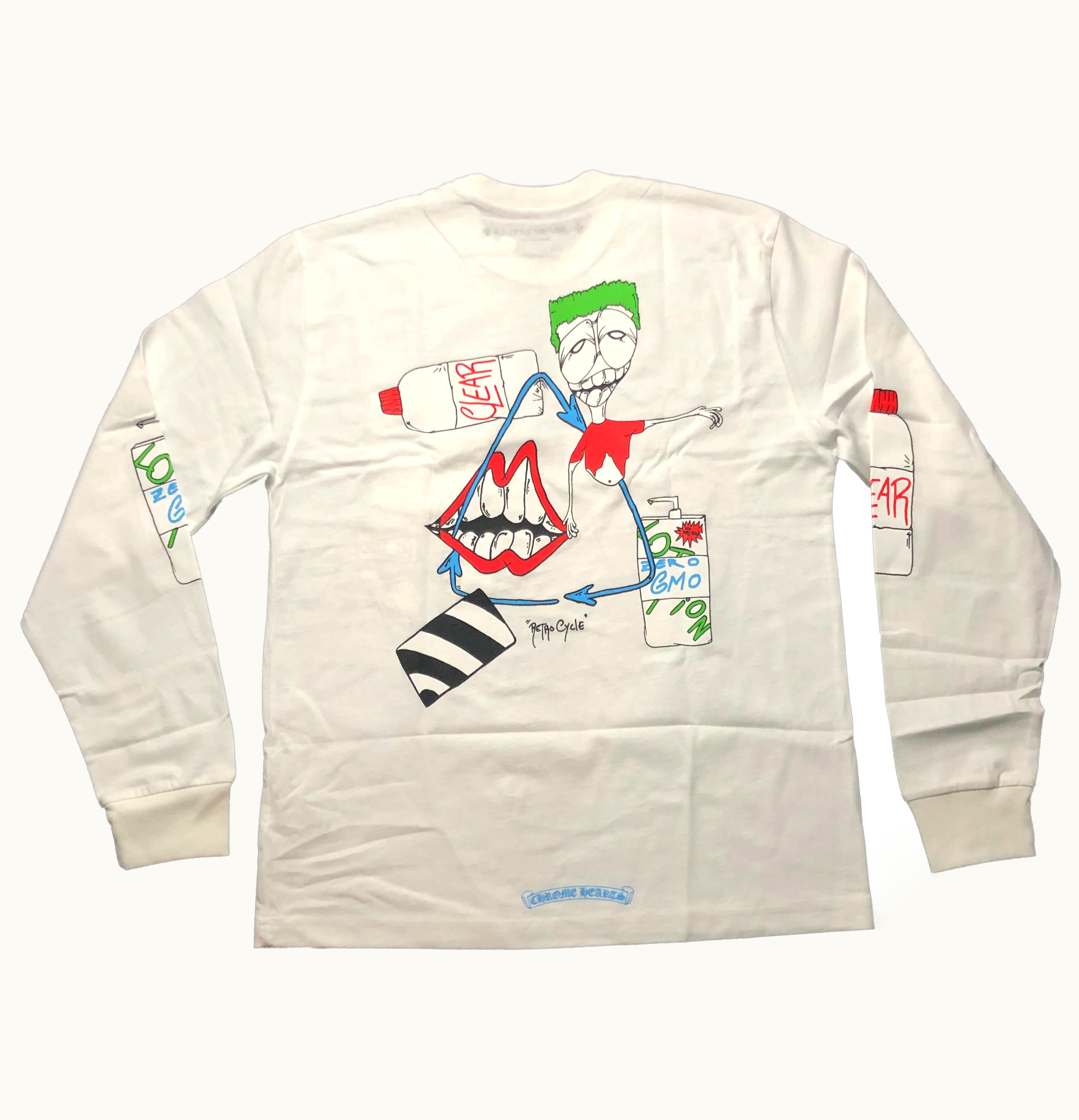 Chrome Hearts Chrome Hearts Matty Boy Retro Cycle L S T Shirt White
