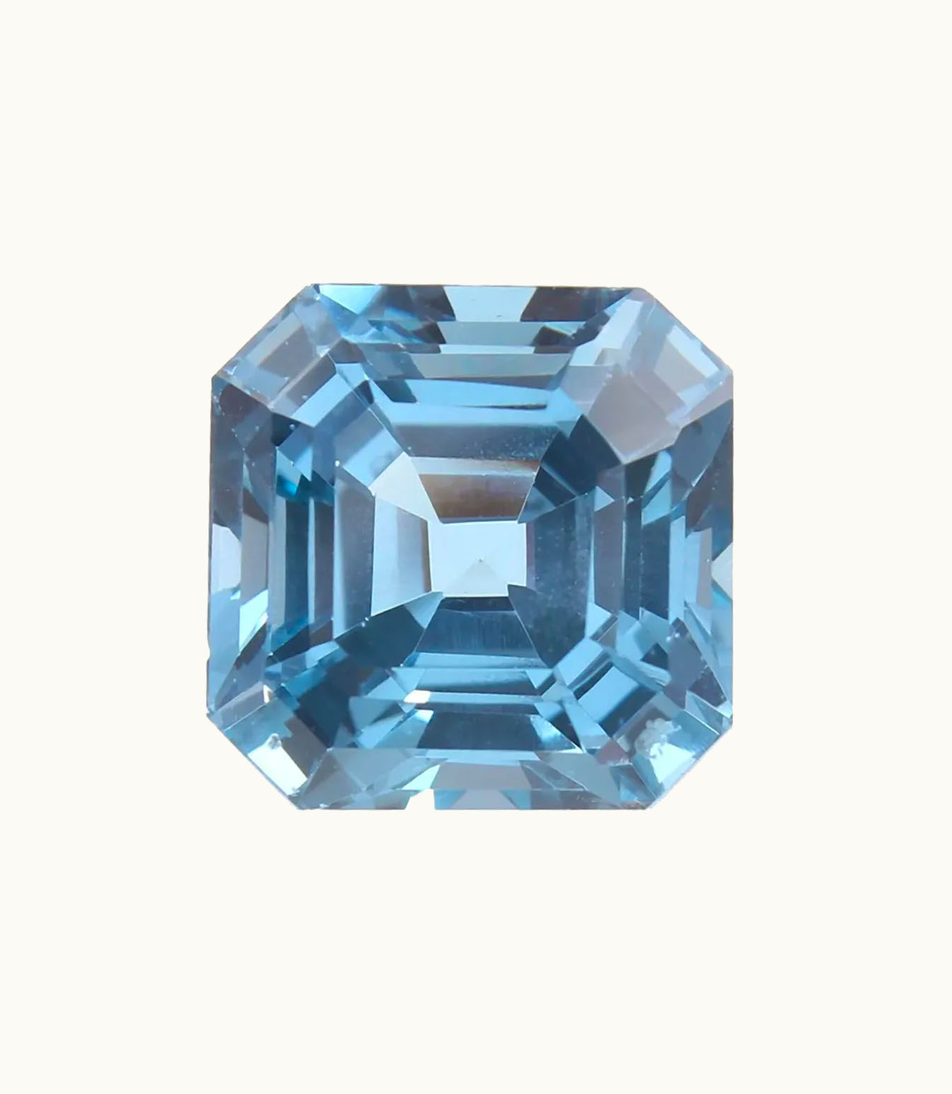 Loose Aquamarine Asscher Loose Aquamarine Intensity Deep - Clarity Heavily Included - Cut Poor - Shape Asscher