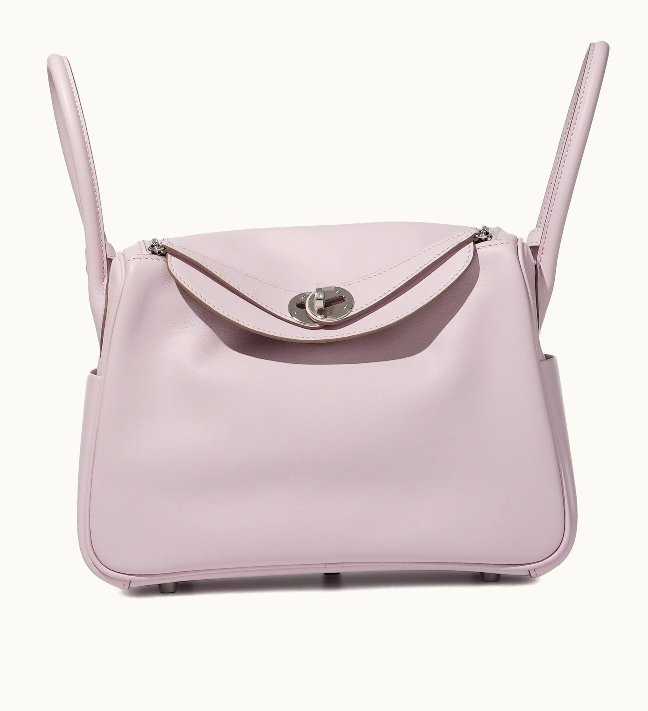 Hermès Hermès 2022 Hermès Lindy 26 Palladium Hardware in Mauve Pale and Gold Swift Verso