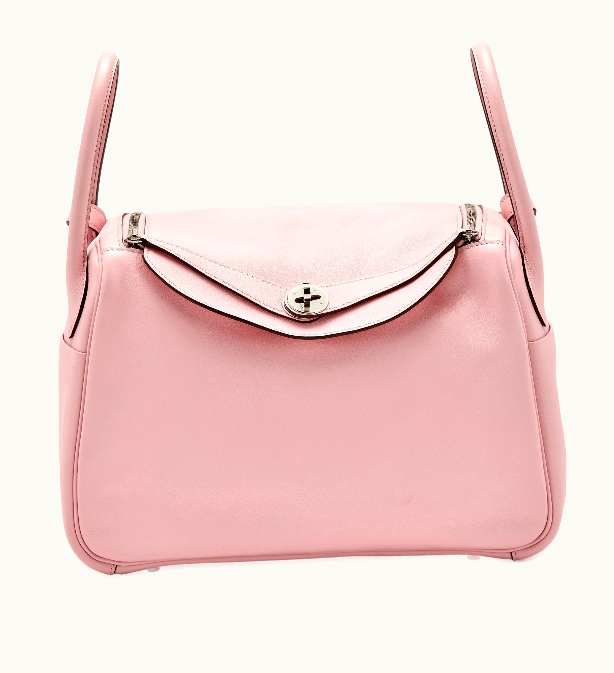 Hermès Hermès Pink Sakura Swift Lindy 30 with Palladium Hardware, 2016