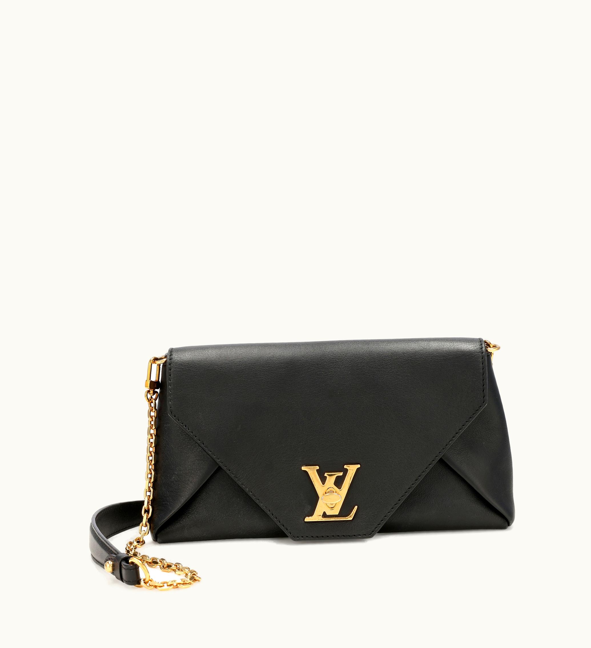 Louis Vuitton Louis Vuitton Love Note Bag in Black Calfskin with Gold Hardware from the year 2017