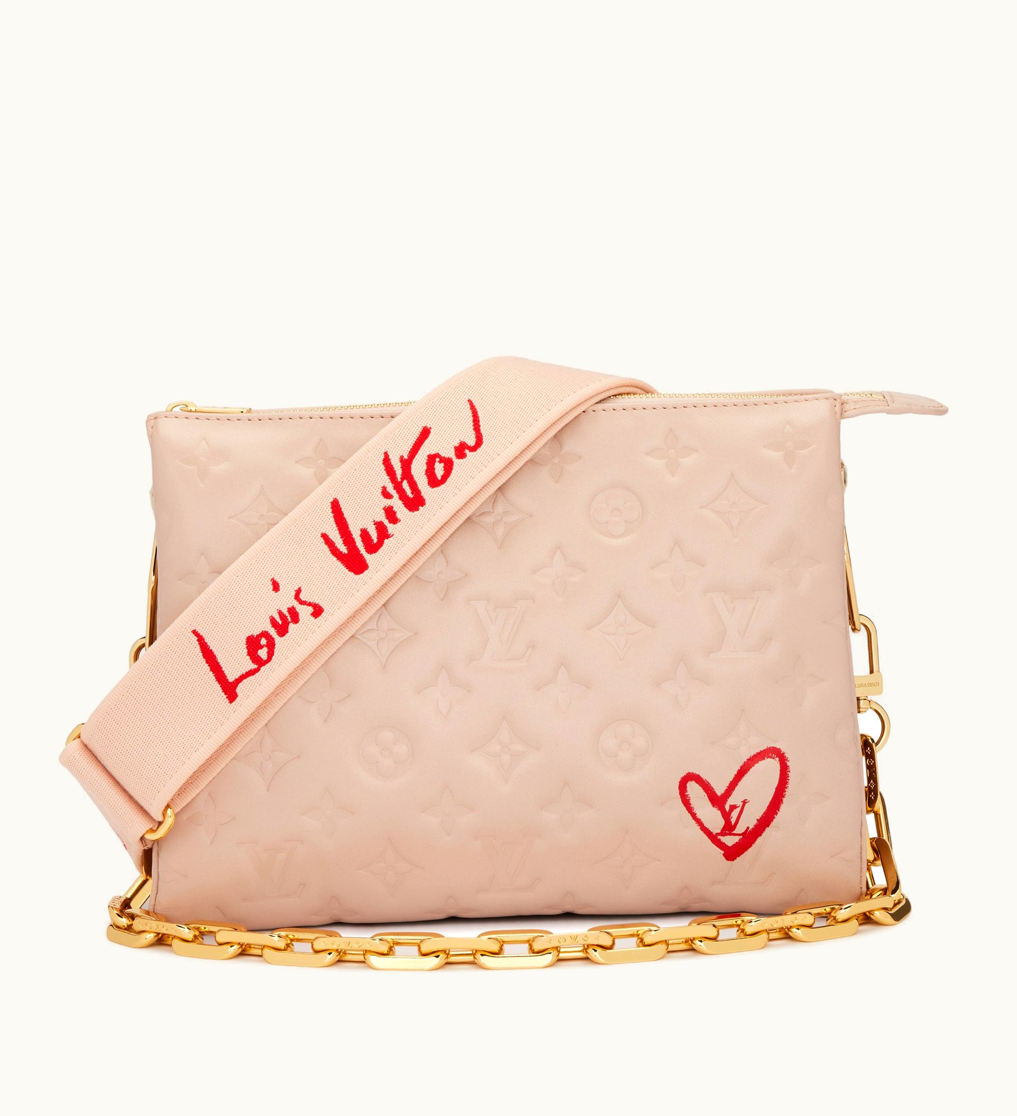 Louis Vuitton Louis Vuitton 2021 Louis Vuitton Fall In Love Coussin PM Gold Hardware, in puffy lambskin with the Dragée monogram
