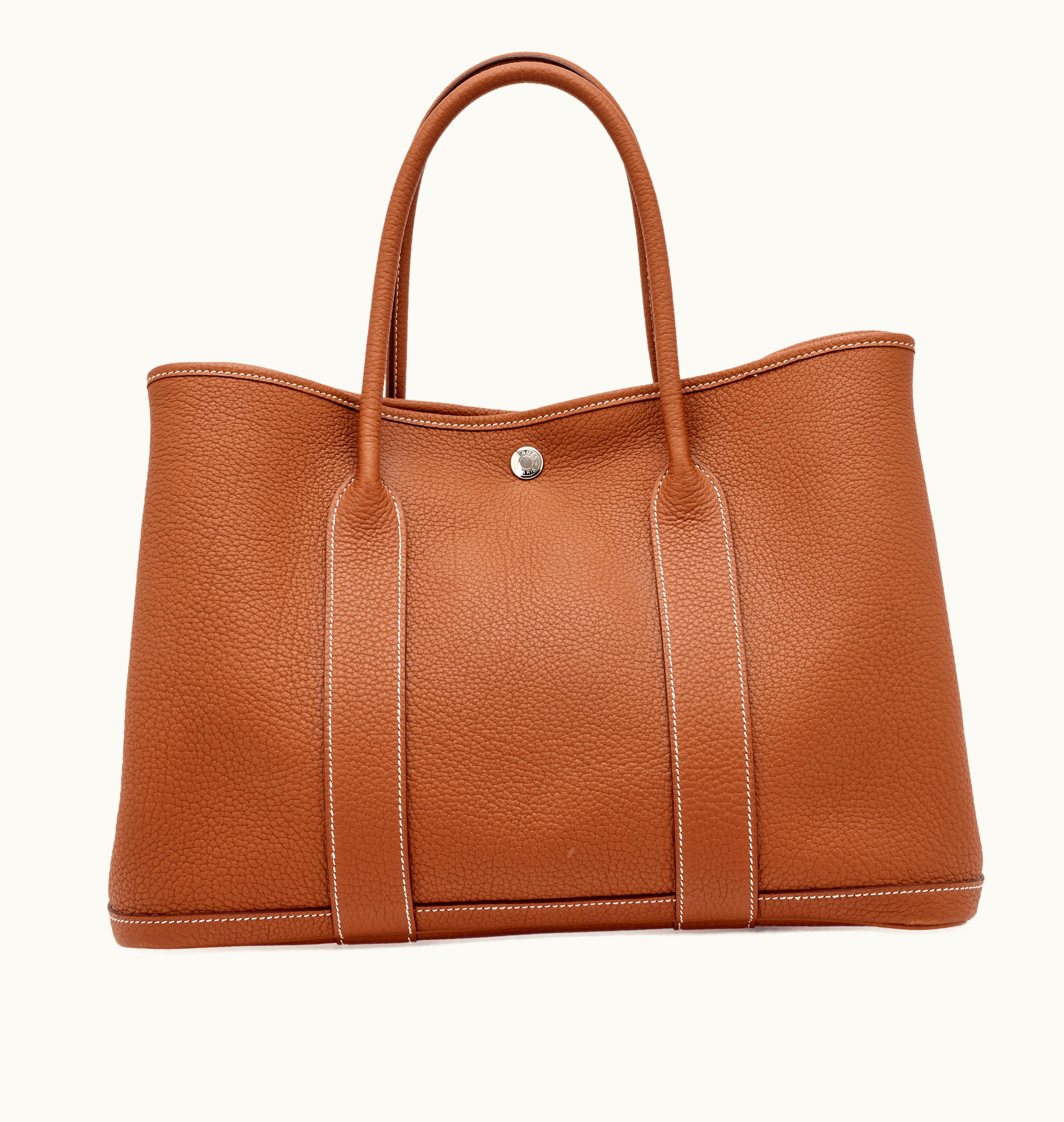 Hermès Hermès Golden Negonda Garden Party 36 with Palladium Hardware, 2019 Edition