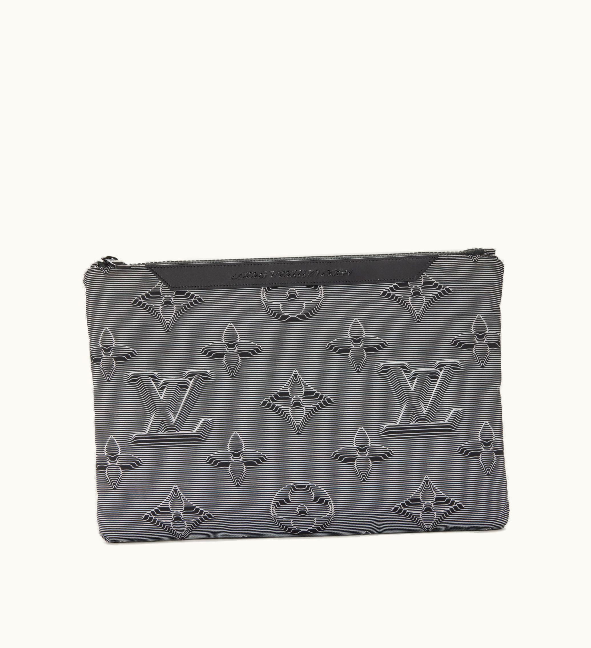 Louis Vuitton Louis Vuitton 2020 Louis Vuitton Virgil Abloh Multicolored Monogram 3D Nylon 2054 Reversible Pouch