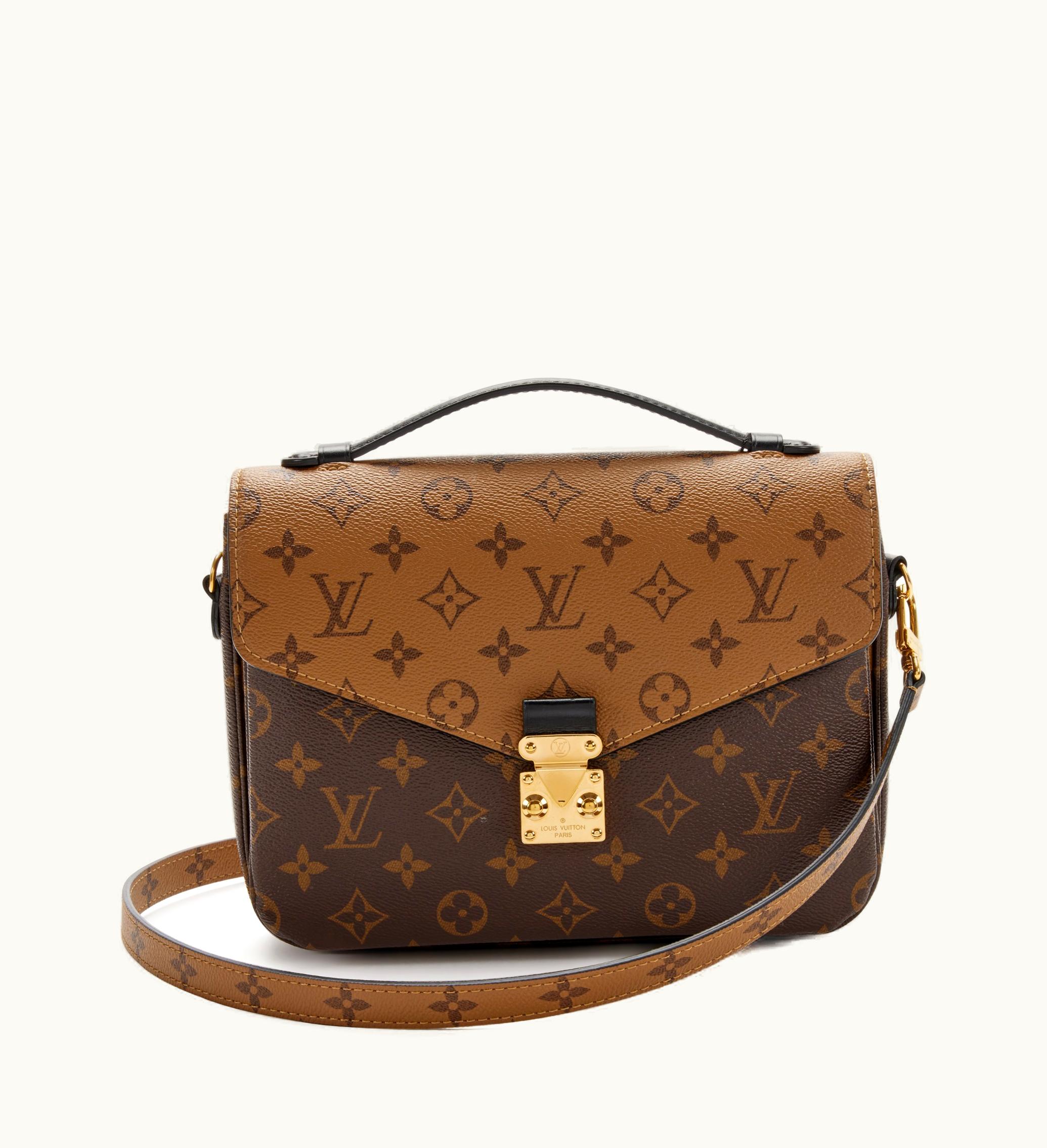 Louis Vuitton Louis Vuitton 2020 Louis Vuitton Pochette Métis with Gold Hardware in Brown Monogram Reverse Coated Canvas