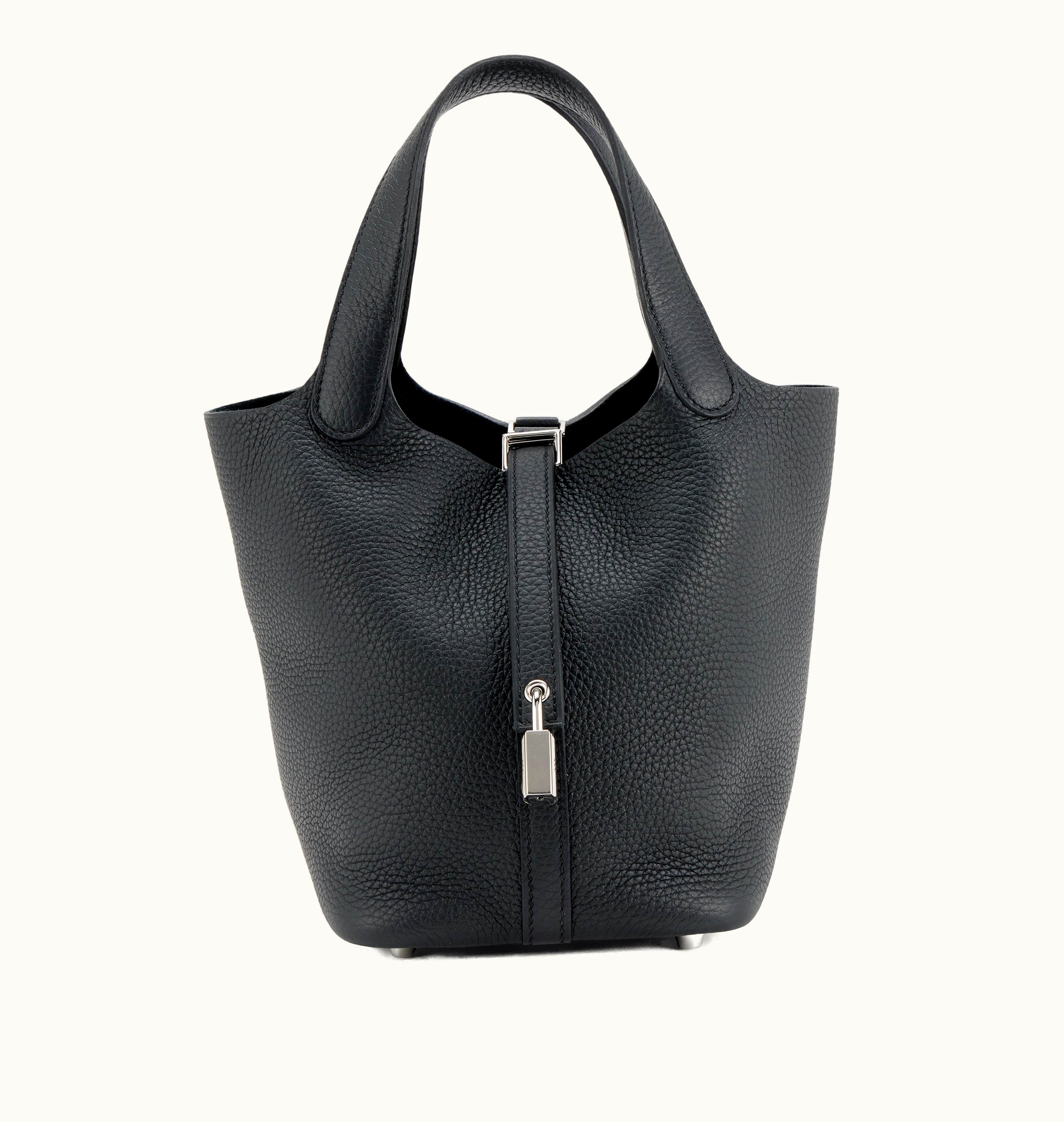 Hermès Hermès Picotin Lock 18 Black Clemence with Palladium Hardware, 2023