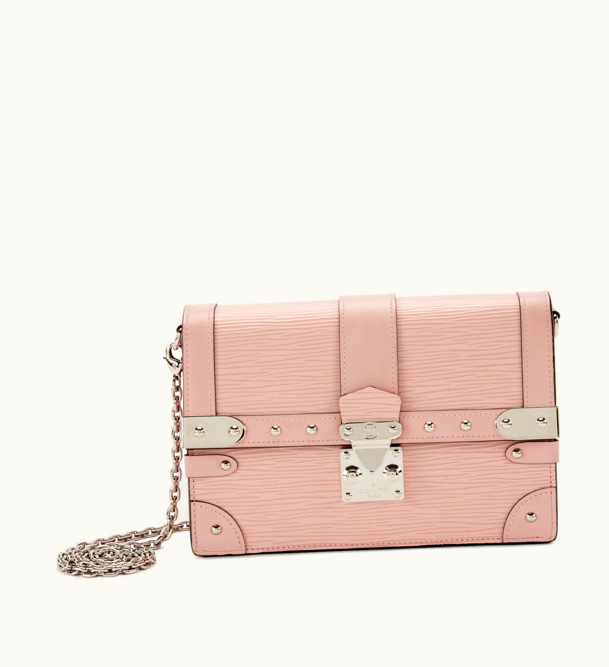 Louis Vuitton Louis Vuitton 2019 Trunk Chain Wallet in Rose Ballerine Epi Leather by Louis Vuitton, with Palladium Hardware