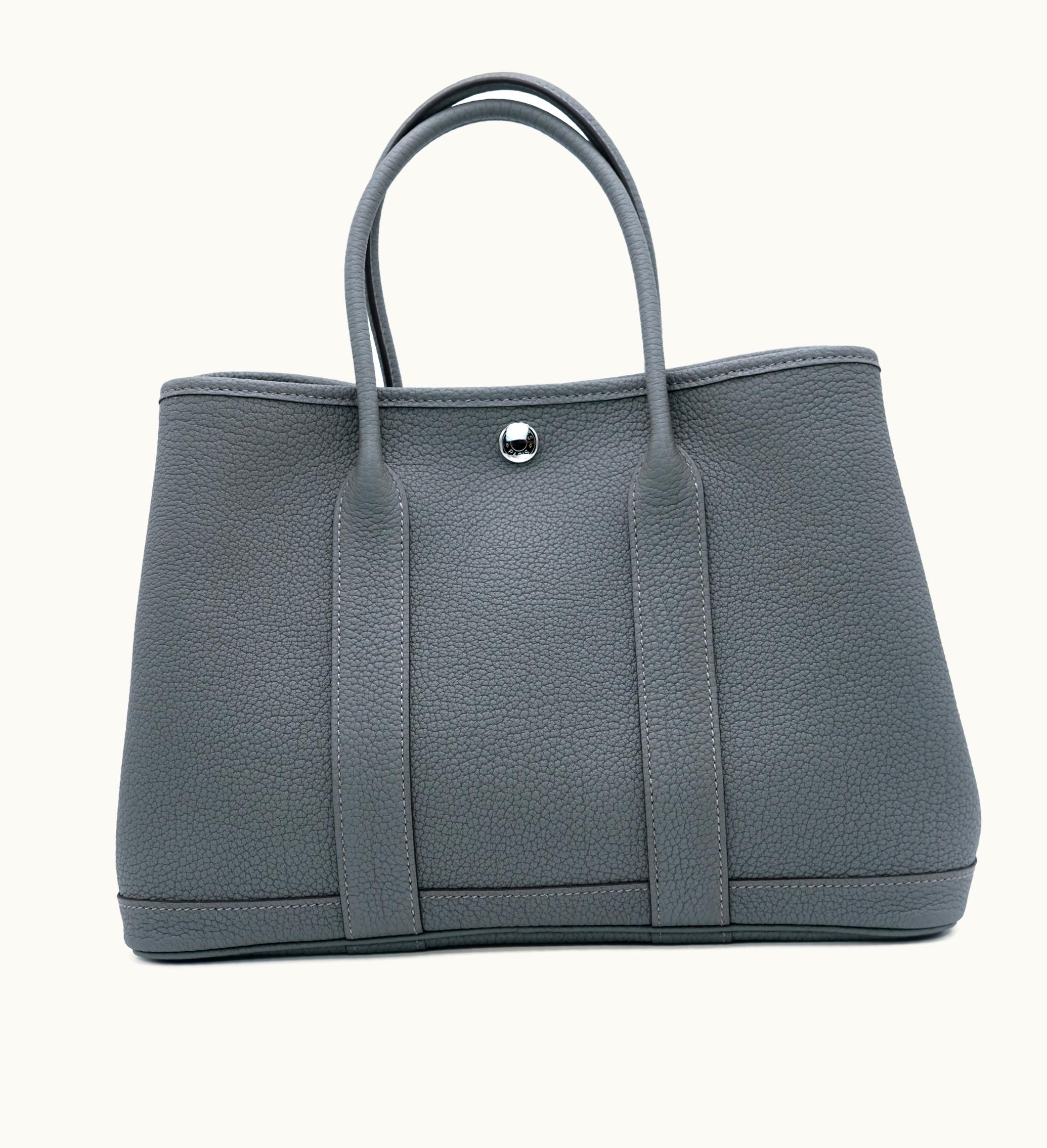 Hermès Hermès 2023 brings the Hermès Gris Meyer Negonda Garden Party 30 TPM Palladium Hardware to the fashion scene