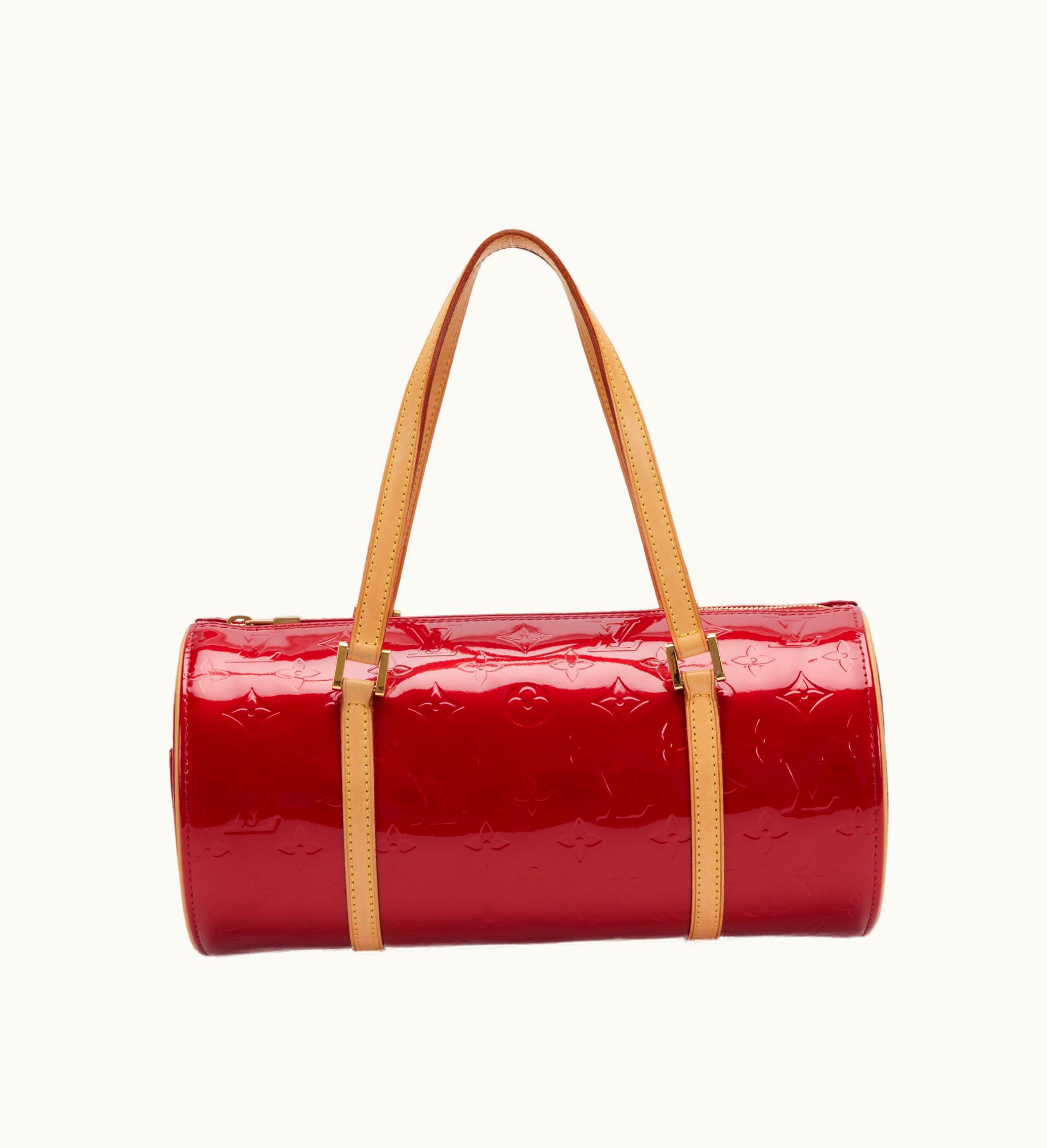 Louis Vuitton Louis Vuitton Papillon 30 Red Monogram Vernis with Gold Hardware, released in 2007