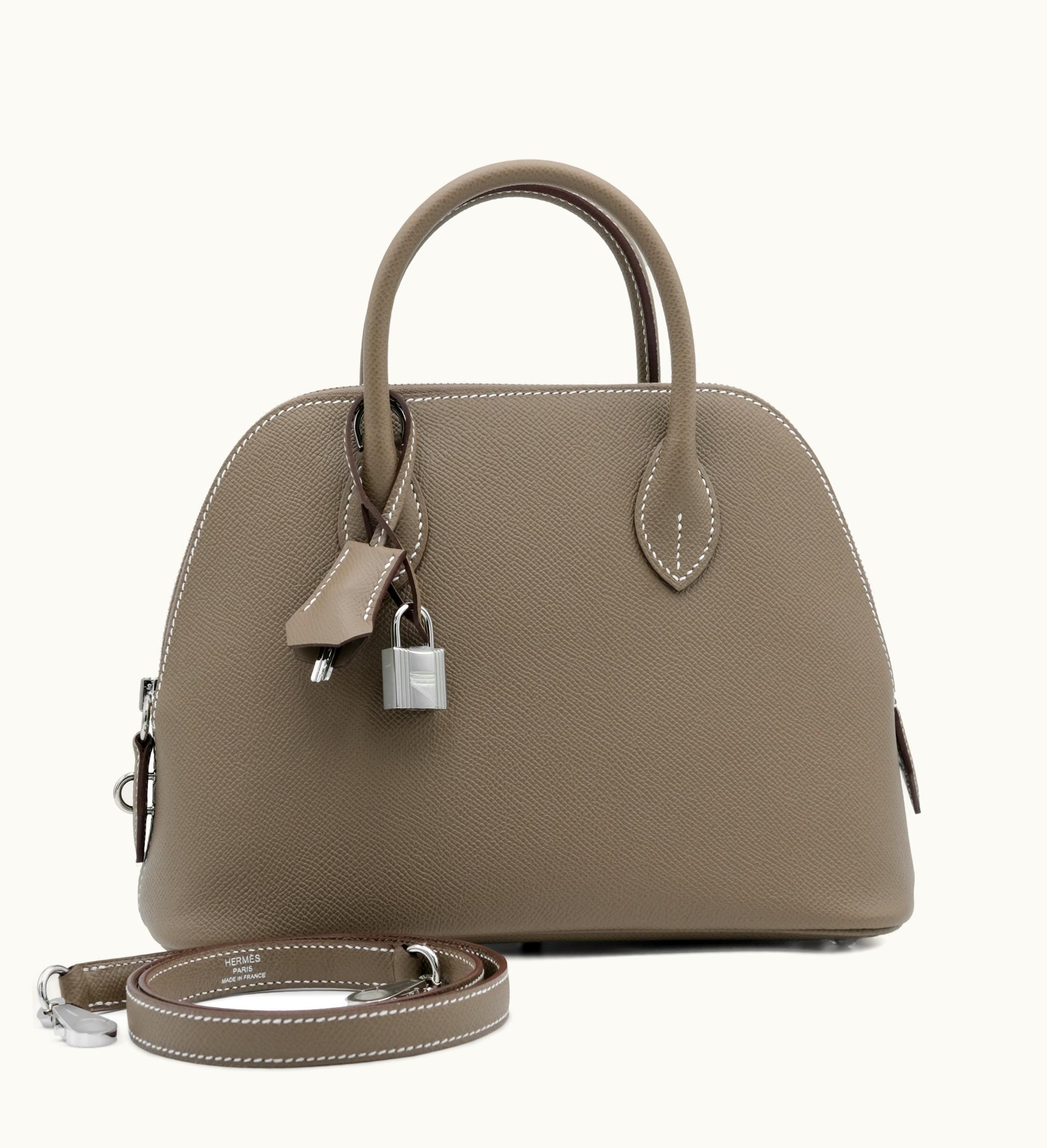 Hermès Hermès Epsom Bolide 1923 25 in Etoupe with Palladium Hardware, scheduled for 2023