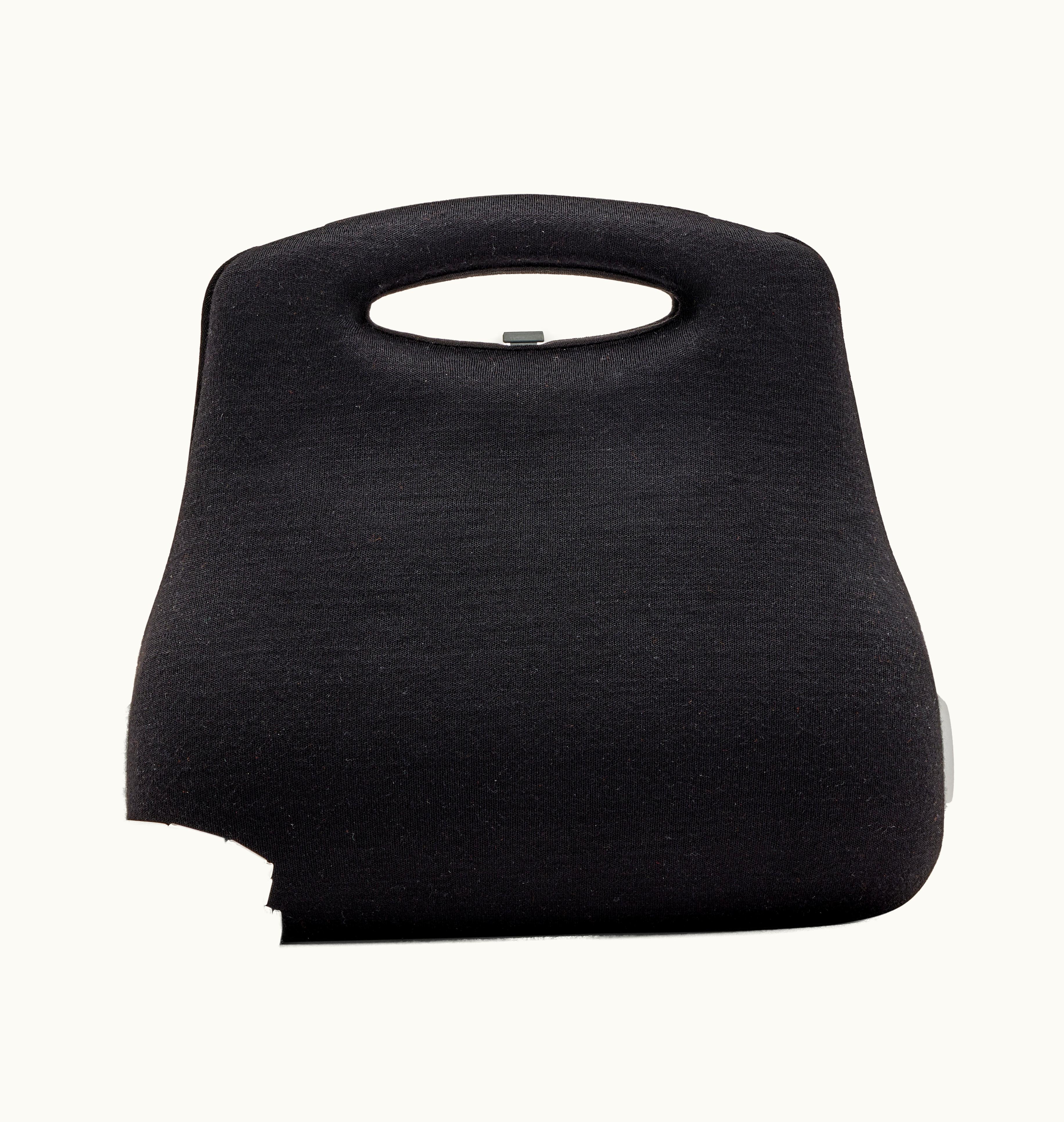 Chanel Chanel Millennium Hard Case Bag in Black Cotton Jersey with Brushed Silver Hardware, manufactured in 2005