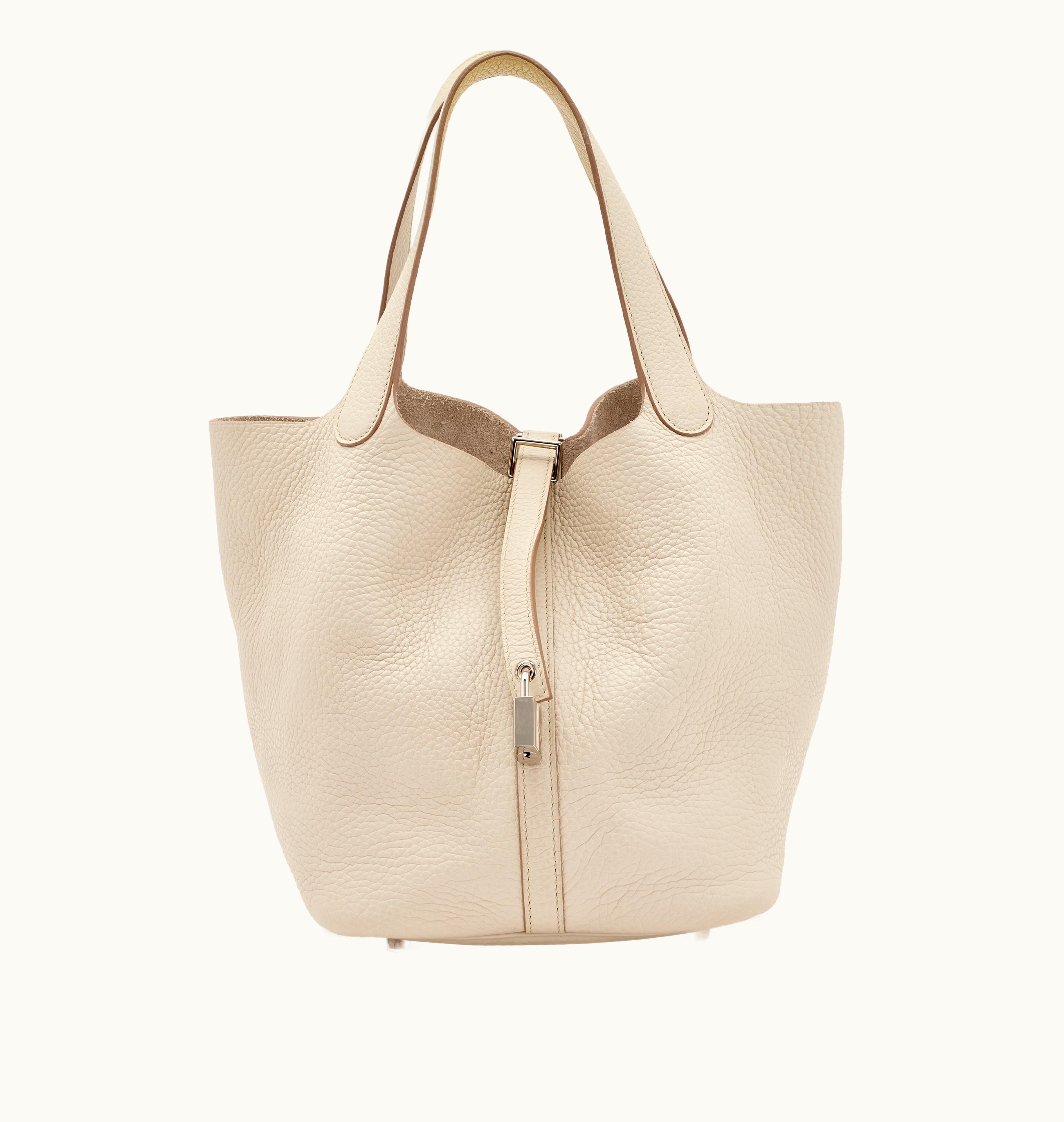 Hermès Hermès Concrete Clemence Picotin Lock 22 Palladium Hardware, 2017