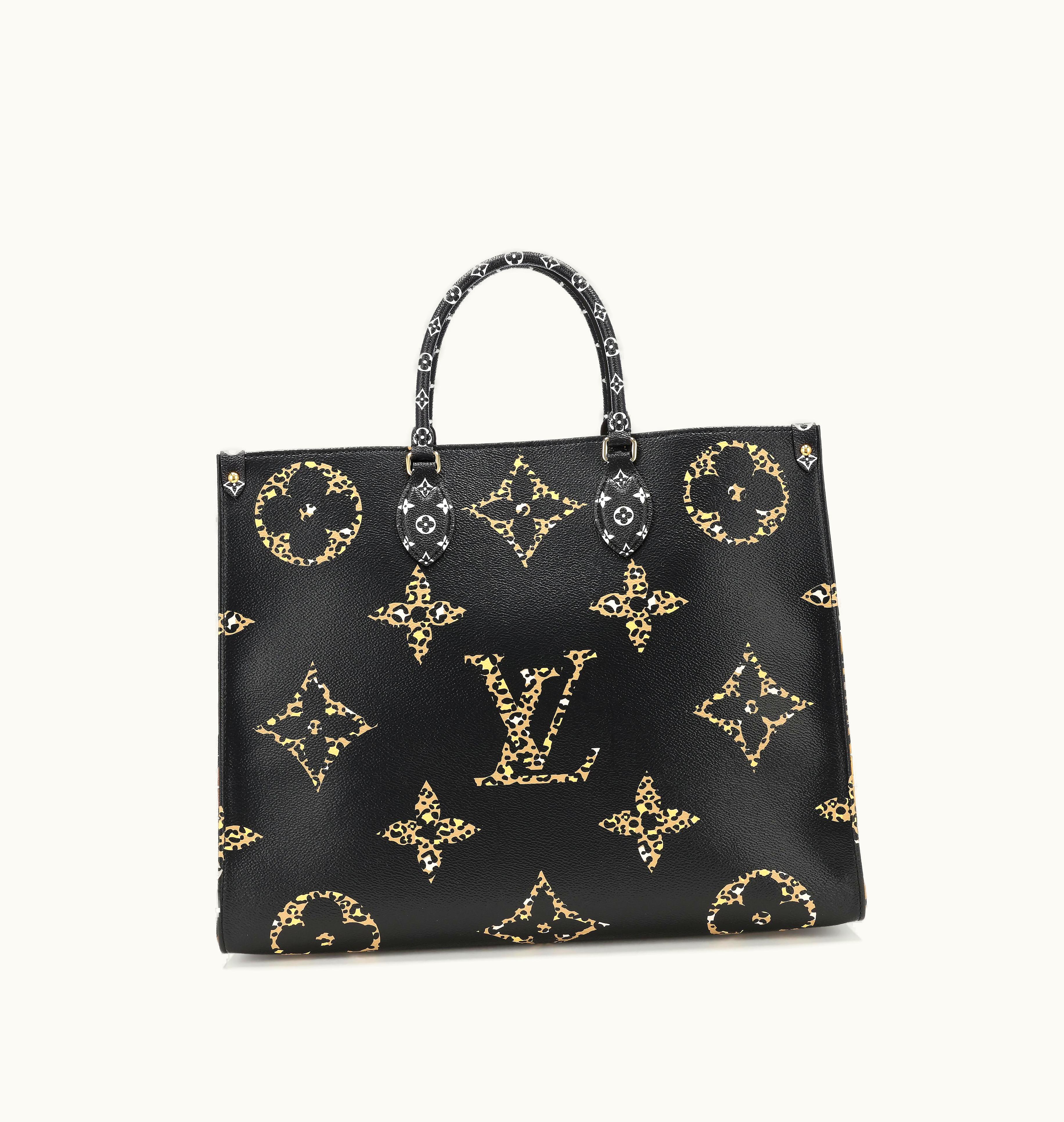 Louis Vuitton Louis Vuitton Gigantic Monogram Jungle OnTheGo Tote GM in Vibrant Black and Orange - Louis Vuitton, 2019
